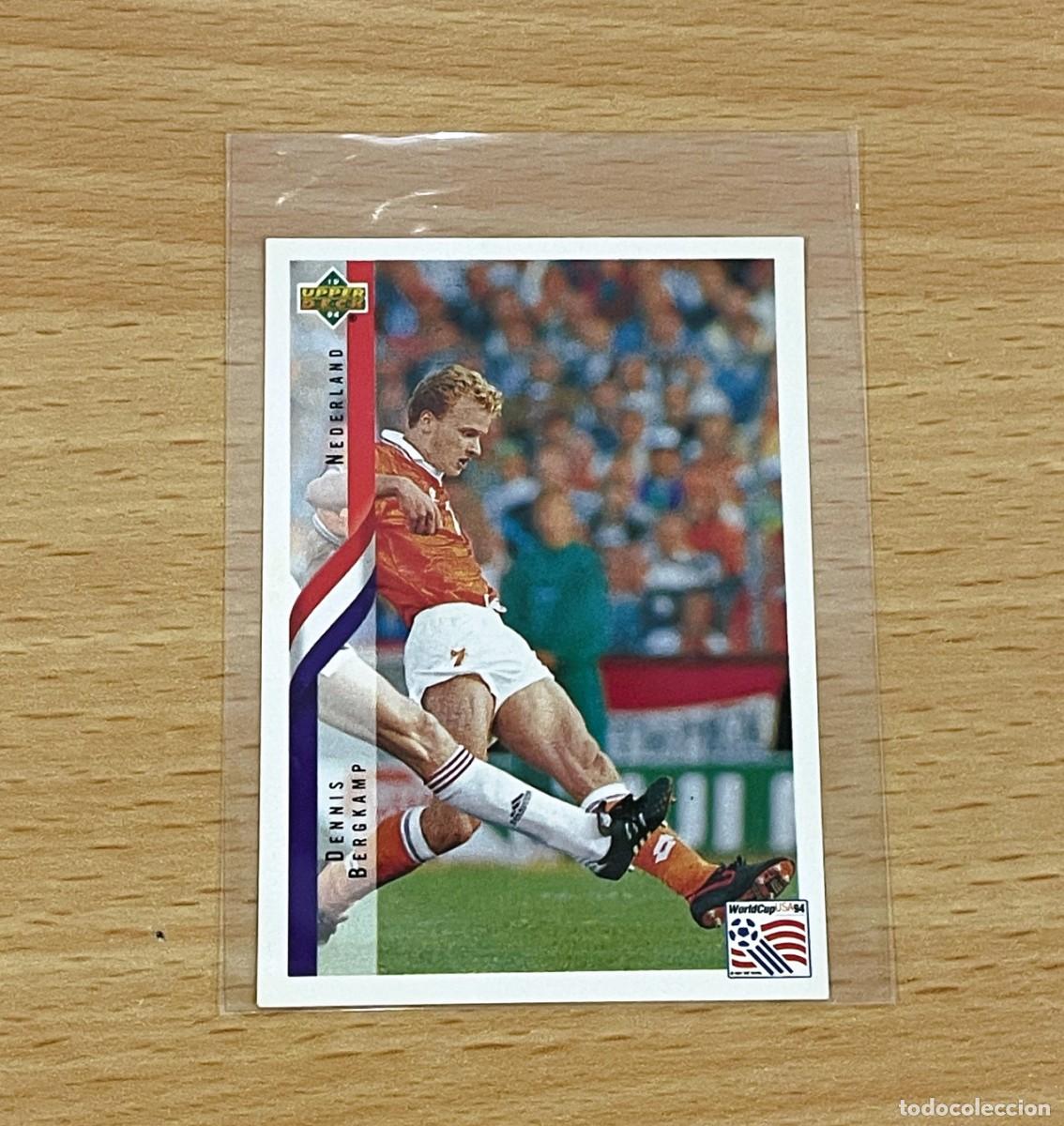 Football Stickers: CROMO STICKER UPPER DECK MUNDIAL DE F&Uacute;TBOL USA 94 n&ordm; 277 - DENNIS BERGKAMP DE HOLANDA