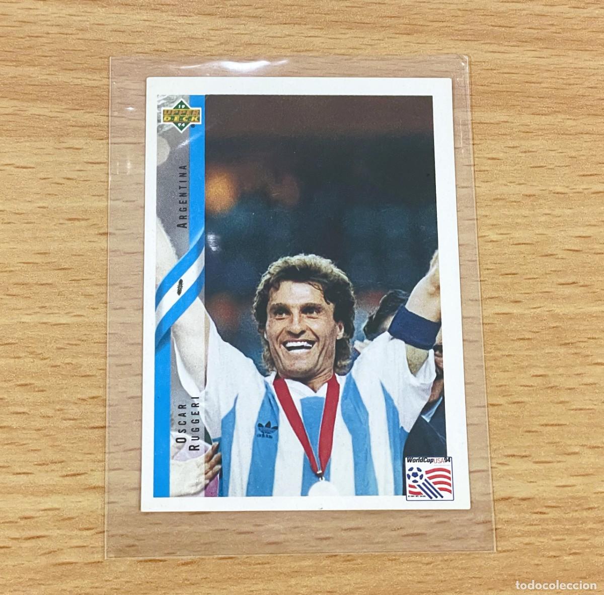 Fu&szlig;ball-Sticker: CROMO STICKER UPPER DECK MUNDIAL DE F&Uacute;TBOL USA 94 n&ordm; 147 - &Oacute;SCAR RUGGERI DE ARGENTINA