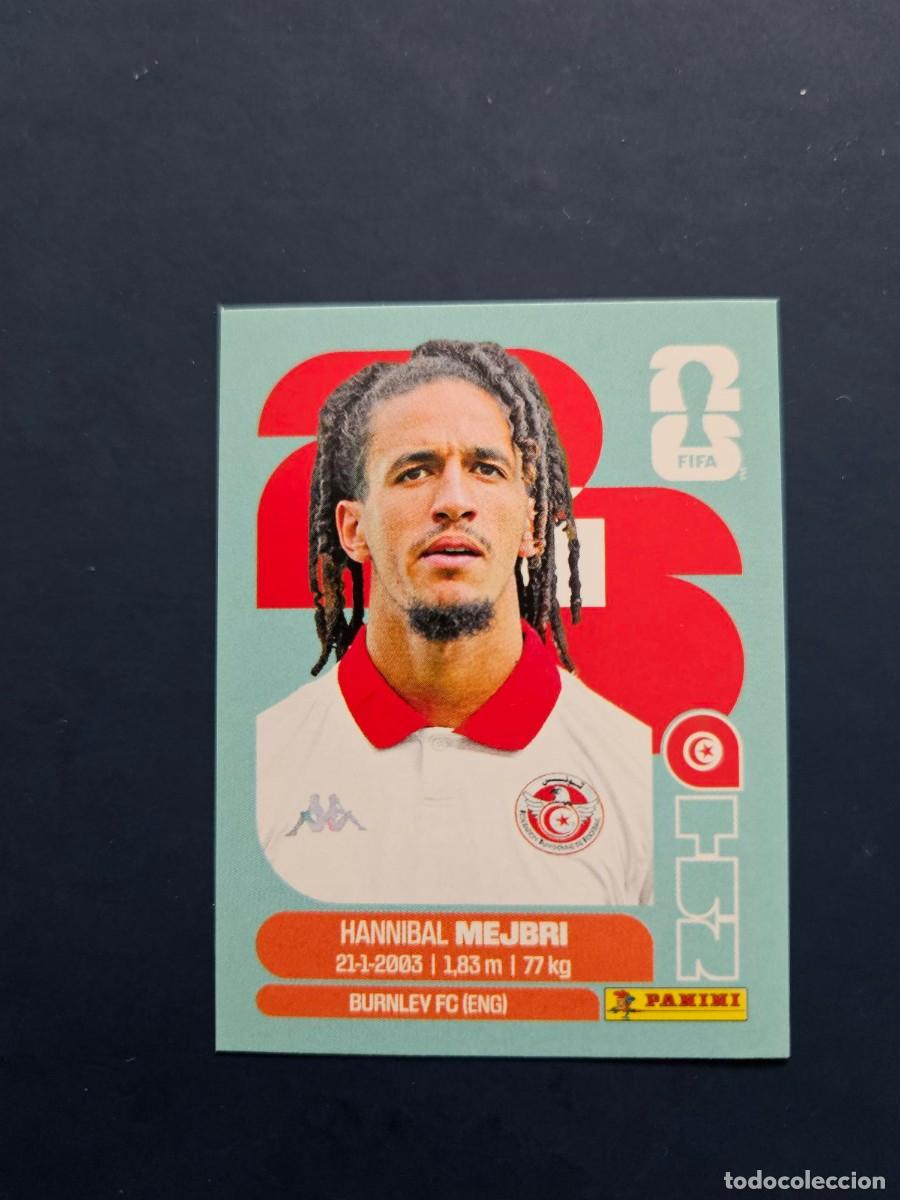 Fu&szlig;ball-Sticker: TUN 14 HANNIBAL MEJBRI TUNEZ FIFA WORLD CUP MUNDIAL 26 2026 SIN PEGAR NUNCA PEGADO