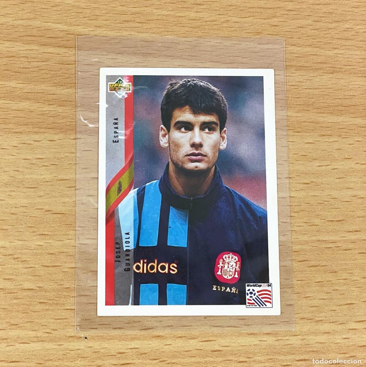 Cartes &agrave; collectionner de Football: CROMO STICKER UPPER DECK MUNDIAL DE F&Uacute;TBOL USA 94 n&ordm; 134 - PEP GUARDIOLA DE ESPA&Ntilde;A