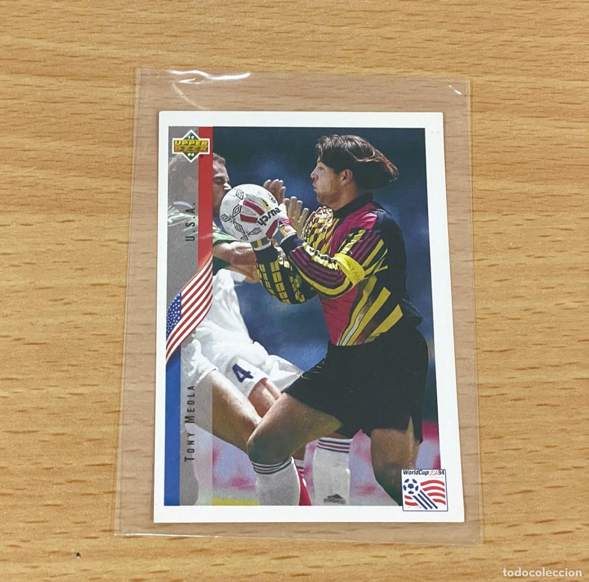 Cromos de Futebol: CROMO STICKER UPPER DECK MUNDIAL DE F&Uacute;TBOL USA 94 n&ordm; 1 - TONY MEOLA DE EE.UU.