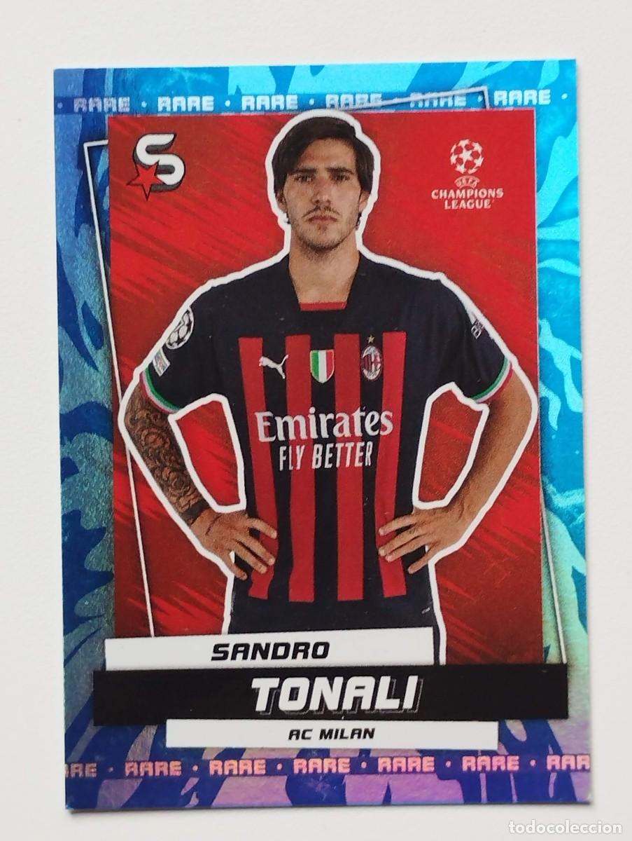 Cromos de Futebol: CROMO CARD TOPPS SUPER STARS 22 23 SUPERSTARS 2022 2023 RARE SANDRO TONALI 71 MILAN