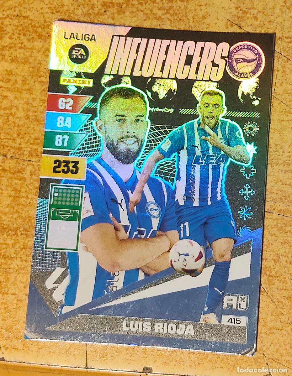 Cromos de Futebol: 415 LUIS RIOJA (INFLUENCERS) - ALAV&Eacute;S - ADRENALYN XL 2023-24 - 23/24