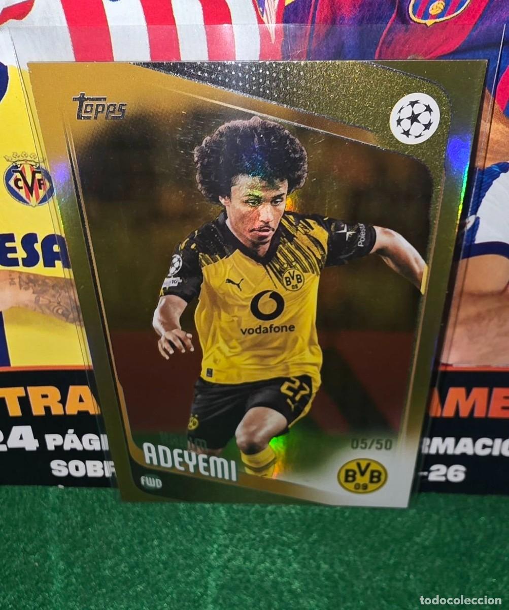 Football Stickers: TOPPS 2026 CARD KARIM ADEYEMI GOLD REFRACTOR /50 FC BARCELONA 26