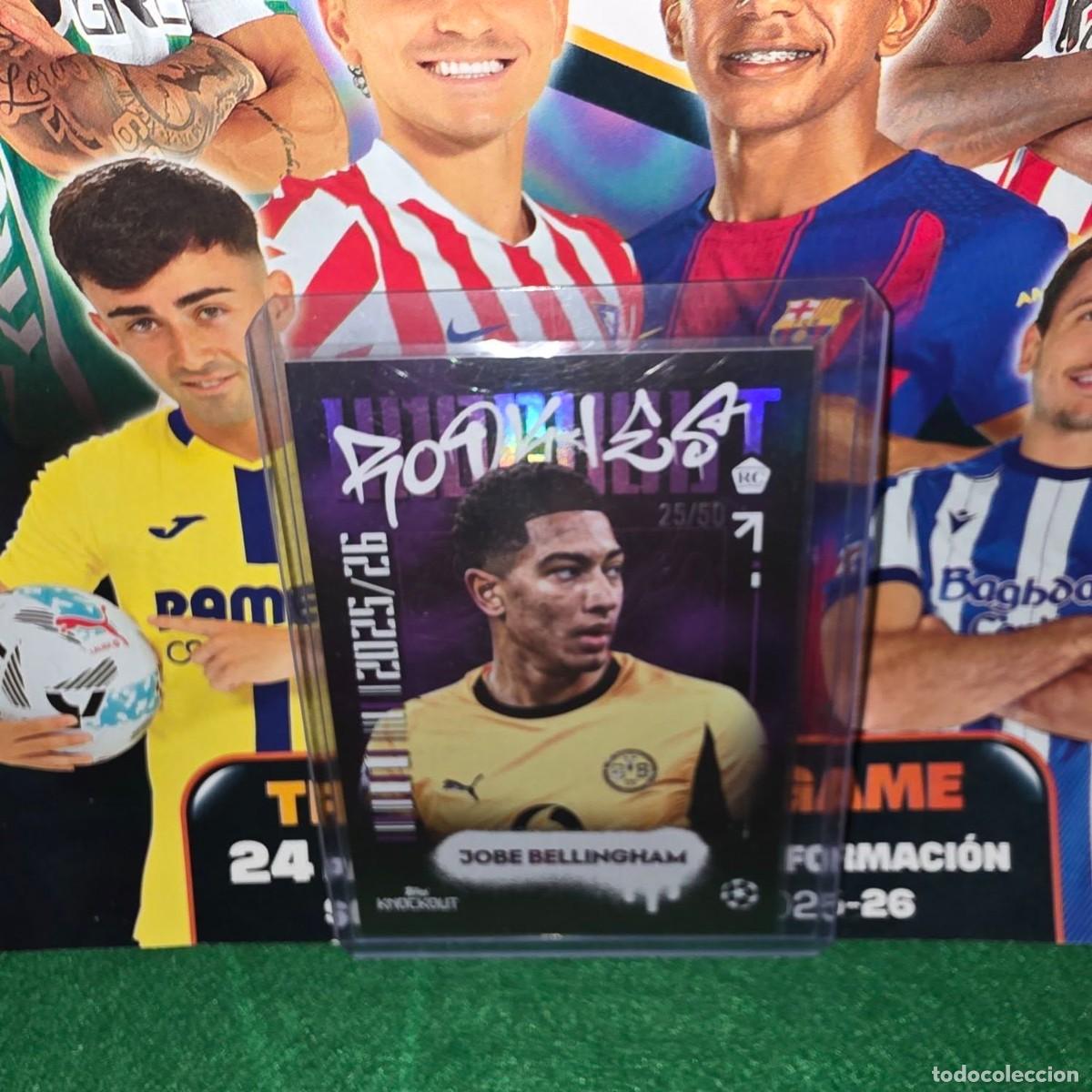 Cartes &agrave; collectionner de Football: TOPPS KNOCKOUT 2026 ROOKIE CARD REFRACTOR JOBE BELLINGHAM /50 BORUSSIA DORTMUND