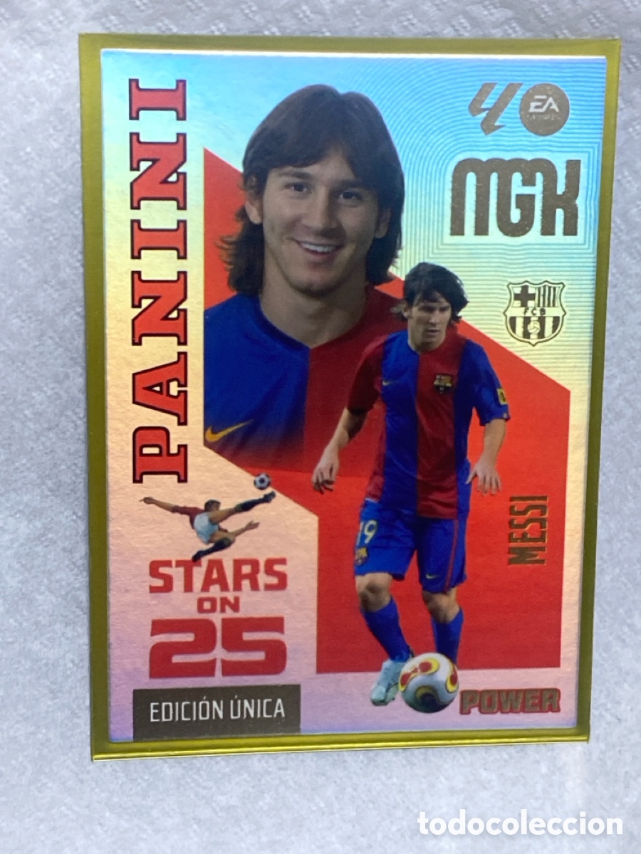 Cromos de f&uacute;tbol: 440P LEO MESSI BARCELONA STARS ON 25 POWER EDICION UNICA MEGACRACKS 2026 2027 26 27 MGK