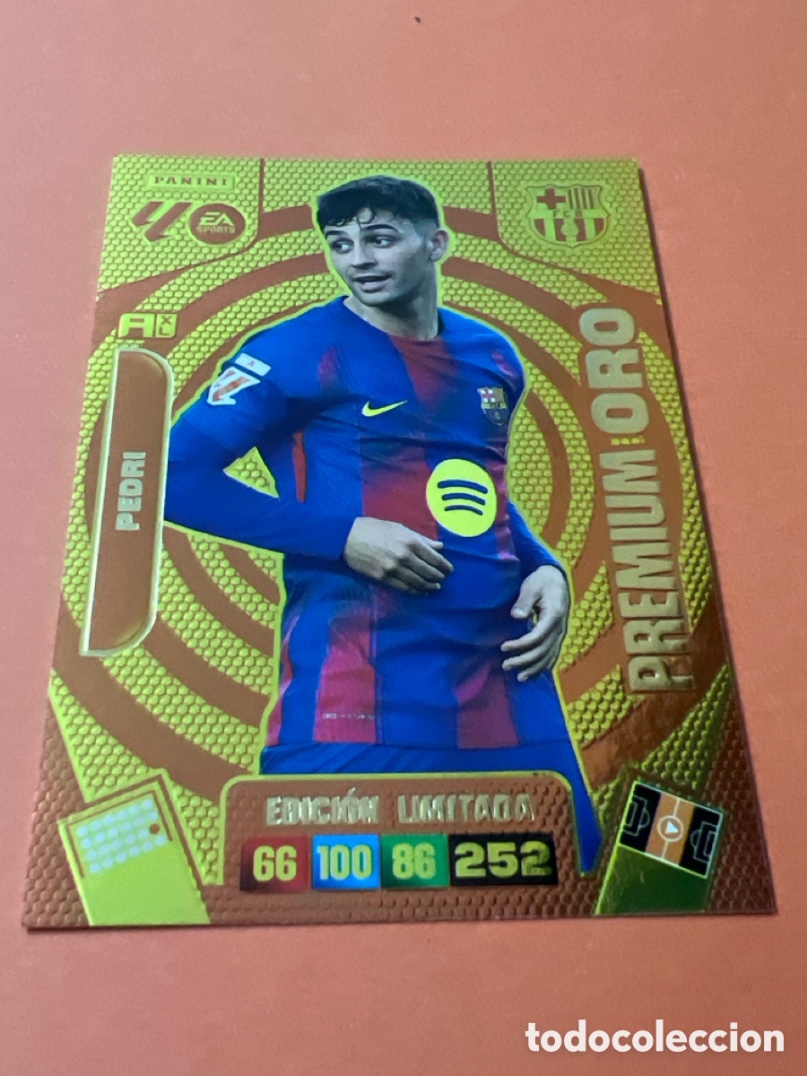 Cartes &agrave; collectionner de Football: C1337. PEDRI PREMIUM ORO ADRENALYN XL 2025 2026 25 26