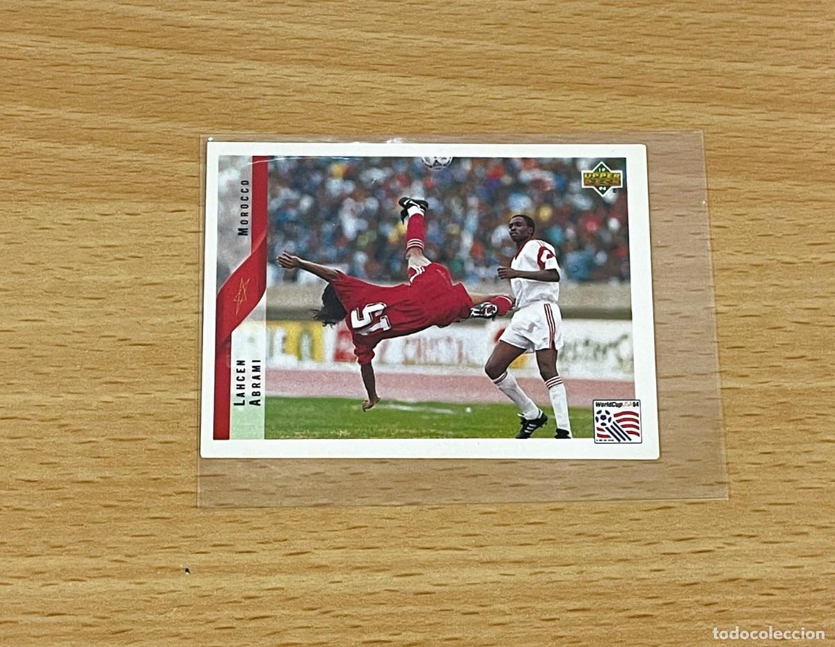 Football Stickers: CROMO STICKER UPPER DECK MUNDIAL DE F&Uacute;TBOL USA 94 n&ordm; 296 - LAHCEN ABRAMI DE MARRUECOS