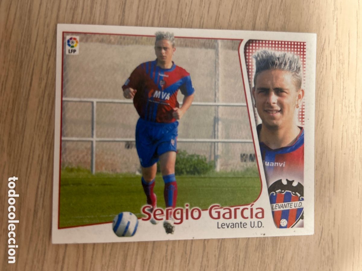Figurine di Calcio: SERGIO GARCIA LEVANTE LIGA ESTE 2004 2005 04 05 NUNCA PEGADO SIN PEGAR