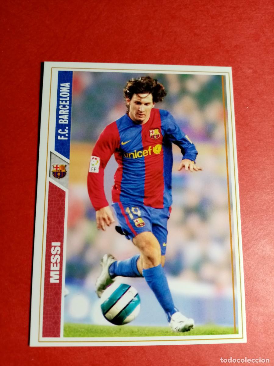 Cromos de f&uacute;tbol: N&ordm; 47 MESSI, FC BARCELONA, FICHAS LIGA 2007 2008 MUNDICROMO