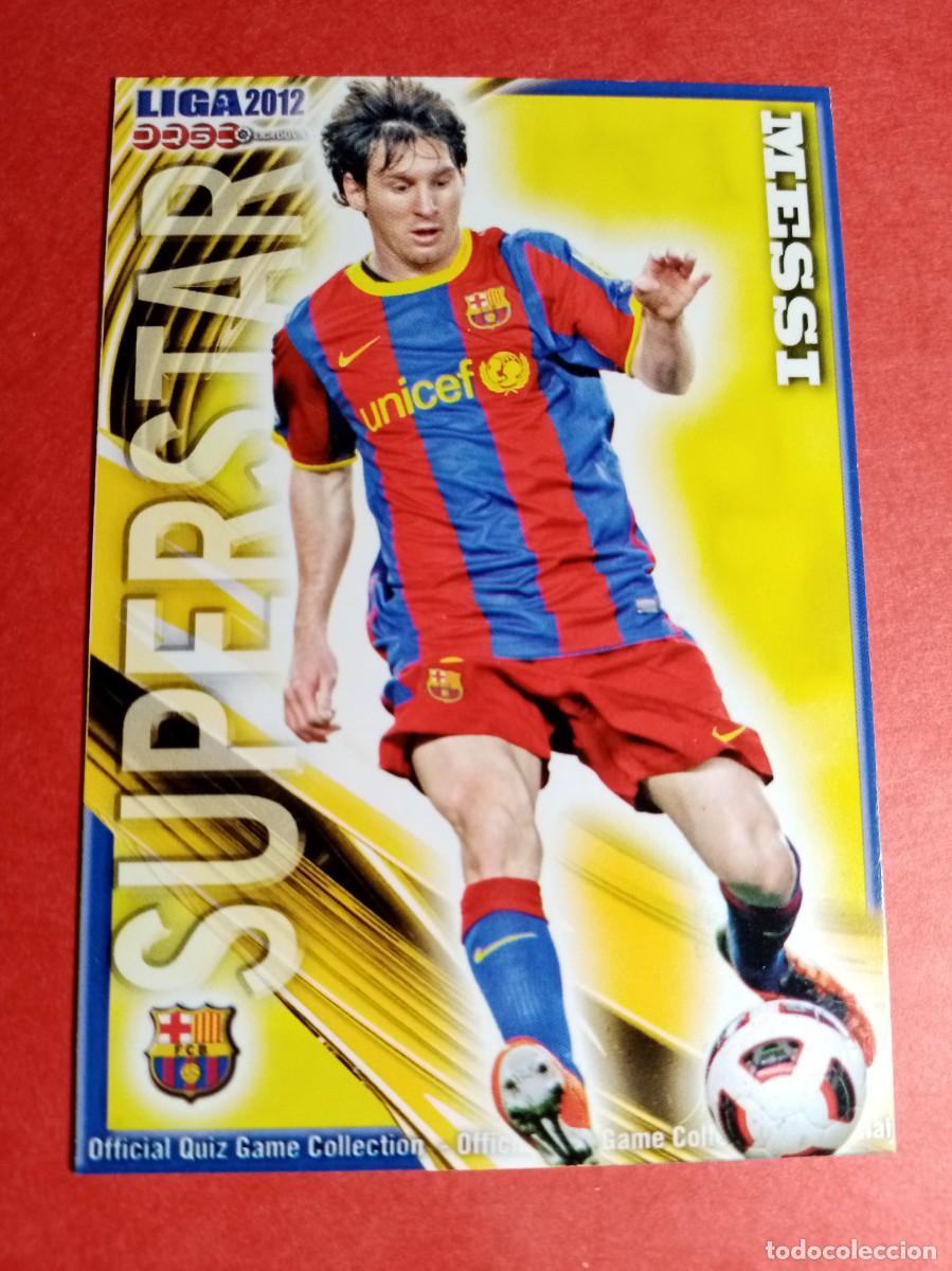 Figurine di Calcio: N&ordm; 026 MESSI, MATE, SUPERSTAR, FC BARCELONA, LIGA QUIZ GAME 2012, MUNDICROMO