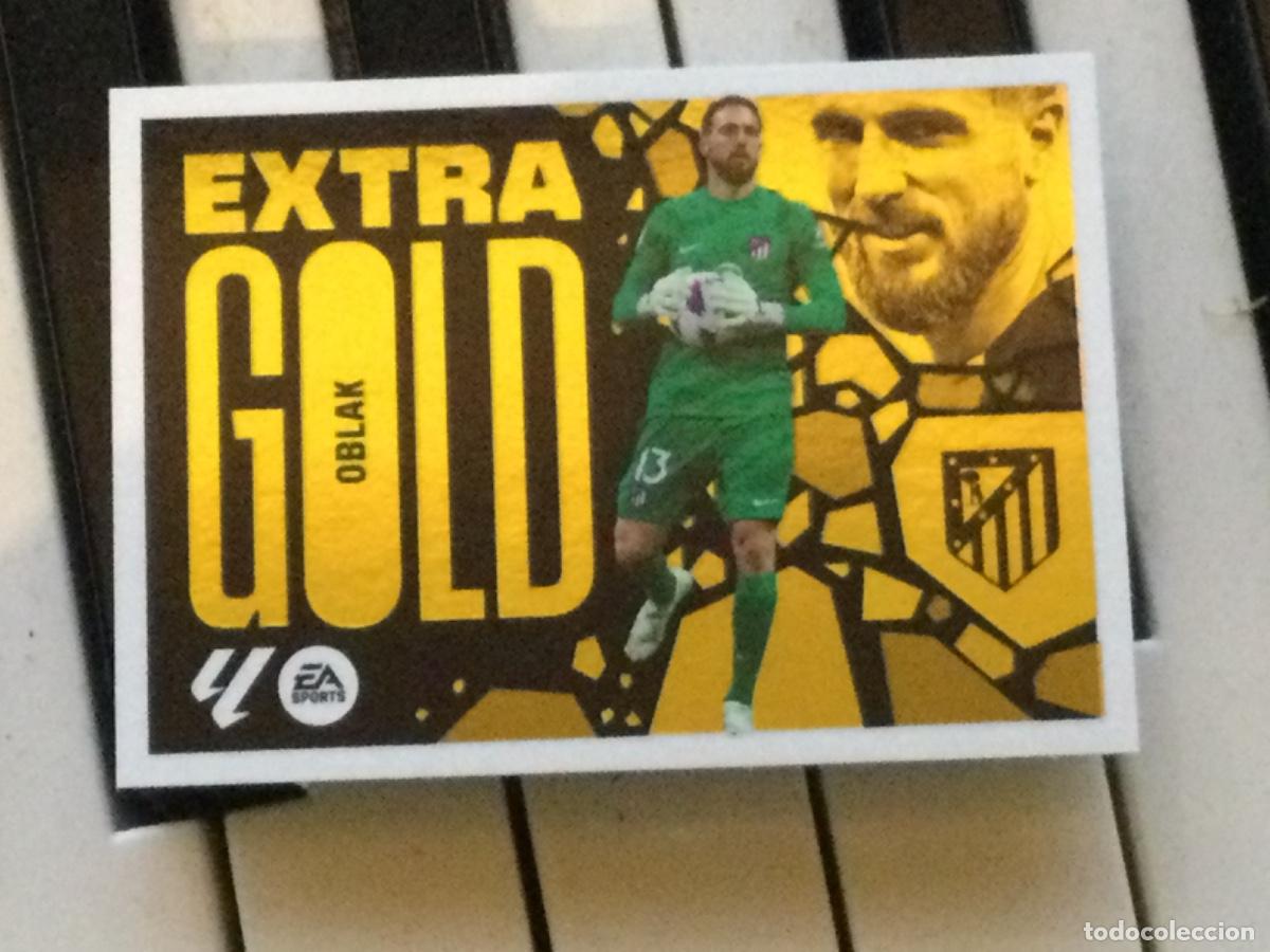 Football Stickers: Cromo este 24-25 extra gold Oblak