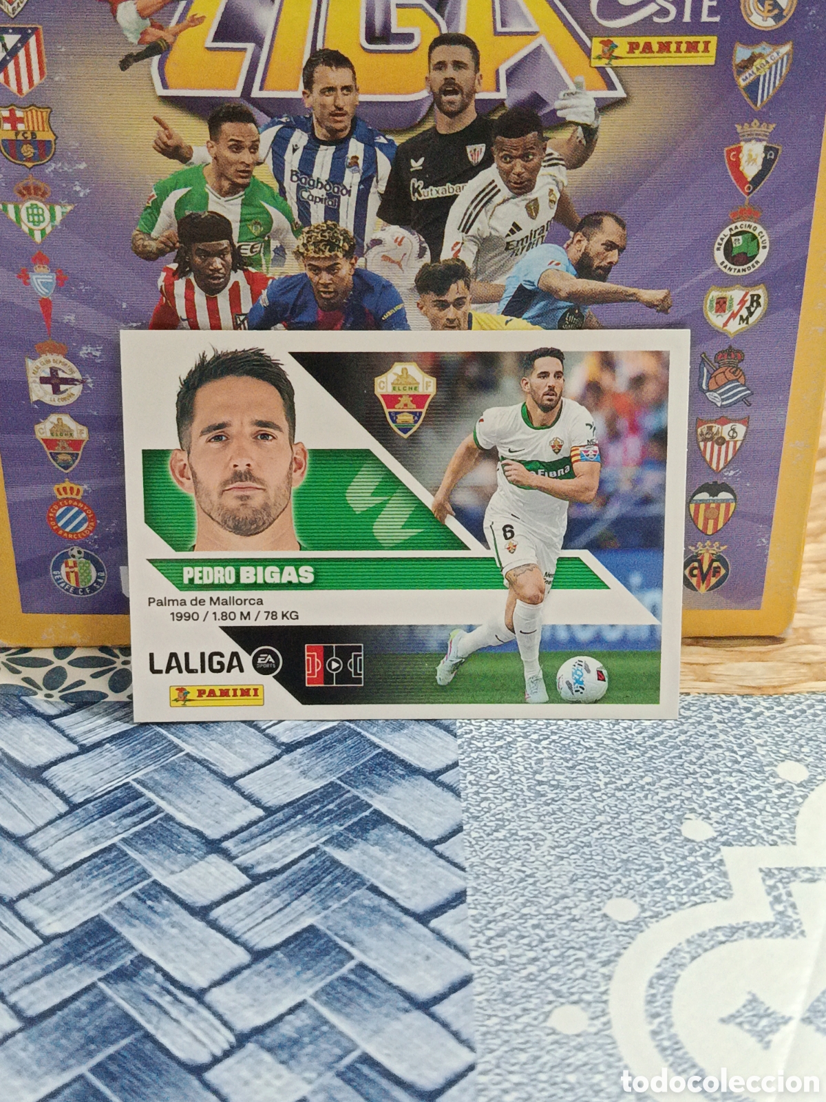 Cartes &agrave; collectionner de Football: BIGAS ELCHE C.F. N&ordm; 7 LIGA ESTE 26 27 2026 2027 PANINI &rdquo;NUEVO DE SOBRE&rdquo;