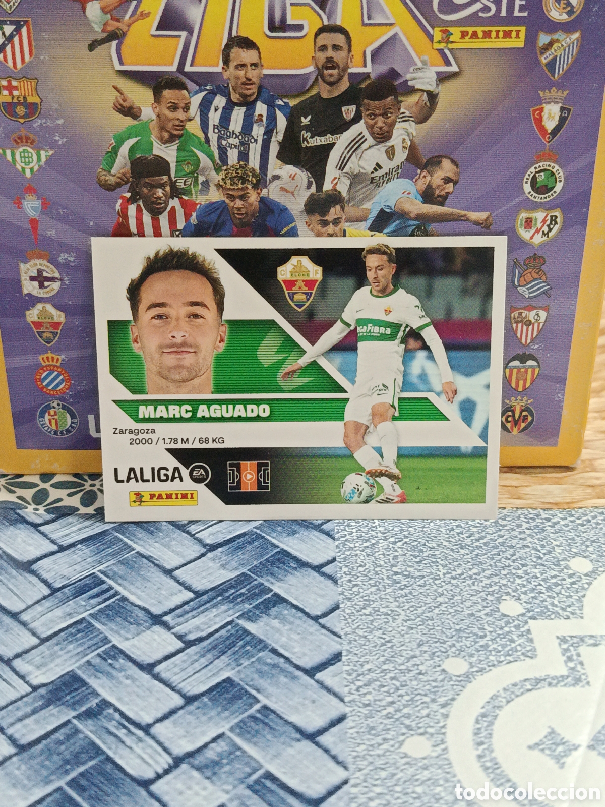 Cartes &agrave; collectionner de Football: MARC AGUADO ELCHE C.F. N&ordm; 14 LIGA ESTE 26 27 2026 2027 PANINI &rdquo;NUEVO DE SOBRE&rdquo;