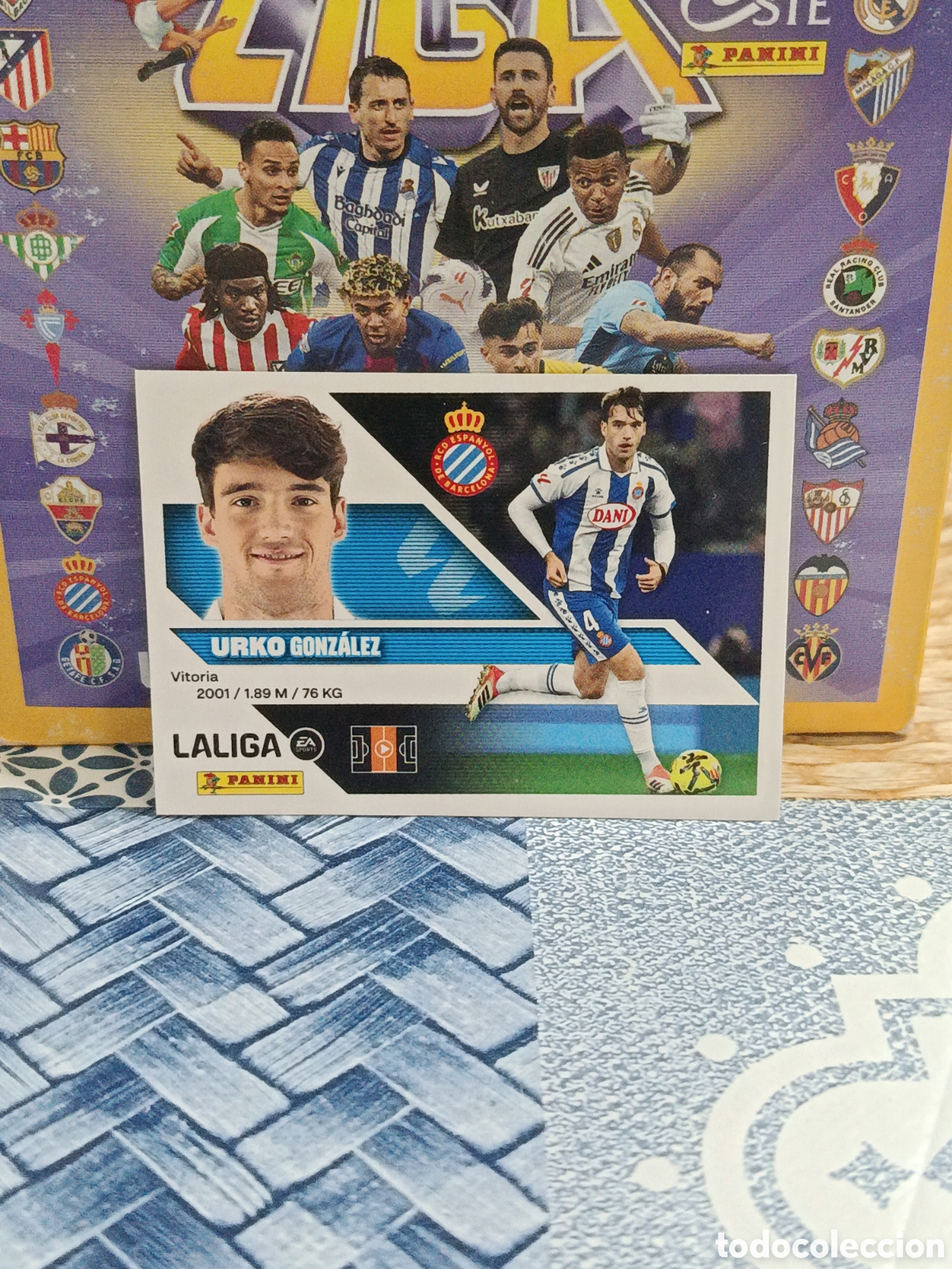 Cartes &agrave; collectionner de Football: URKO R.C.D. ESPA&Ntilde;OL ESPANYOL N&ordm; 12 LIGA ESTE 26 27 2026 2027 PANINI &rdquo;NUEVO DE SOBRE&rdquo;