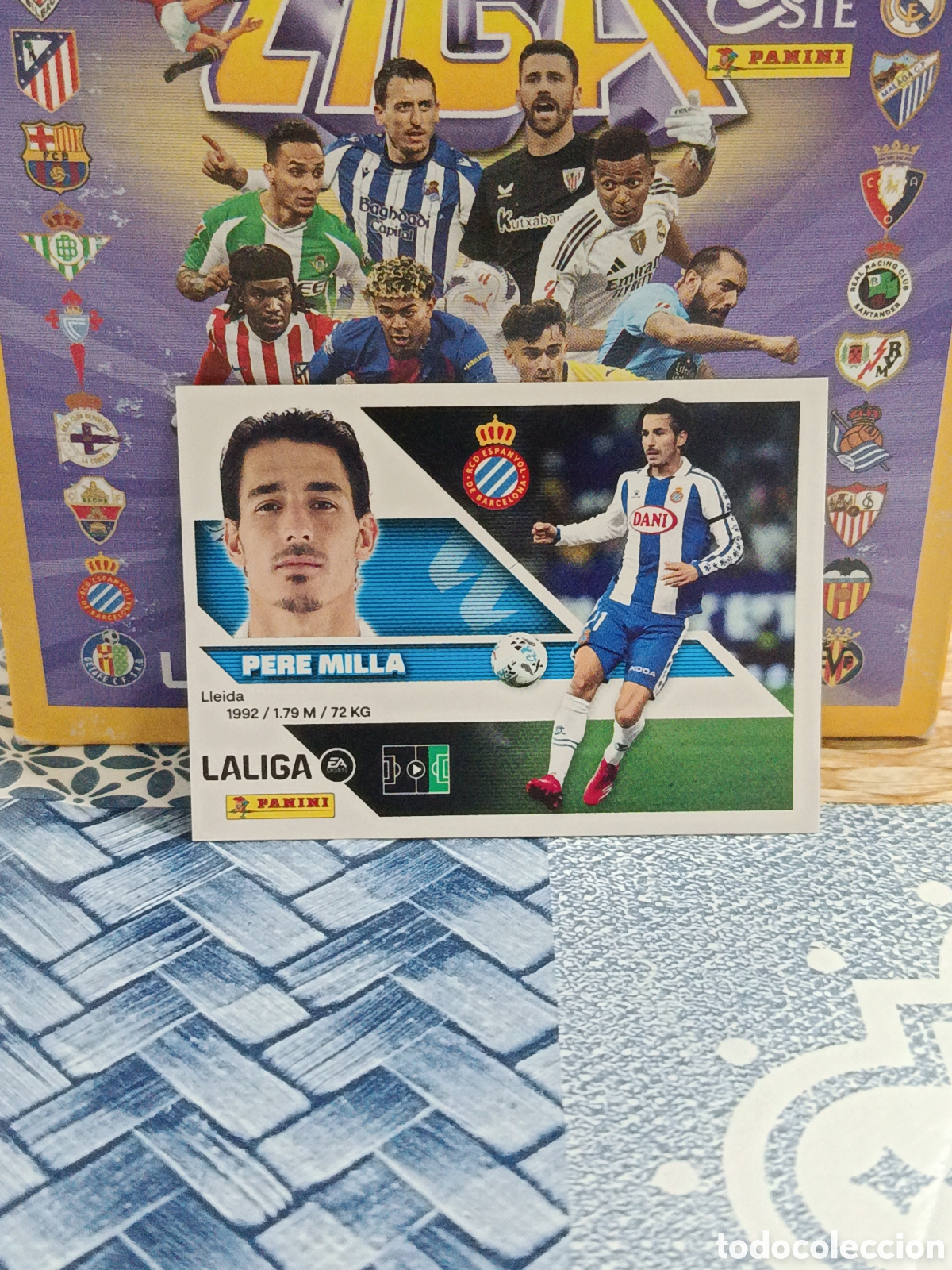 Football Stickers: PERE MILLA R.C.D. ESPA&Ntilde;OL ESPANYOL N&ordm; 17 LIGA ESTE 26 27 2026 2027 PANINI &rdquo;NUEVO DE SOBRE&rdquo;