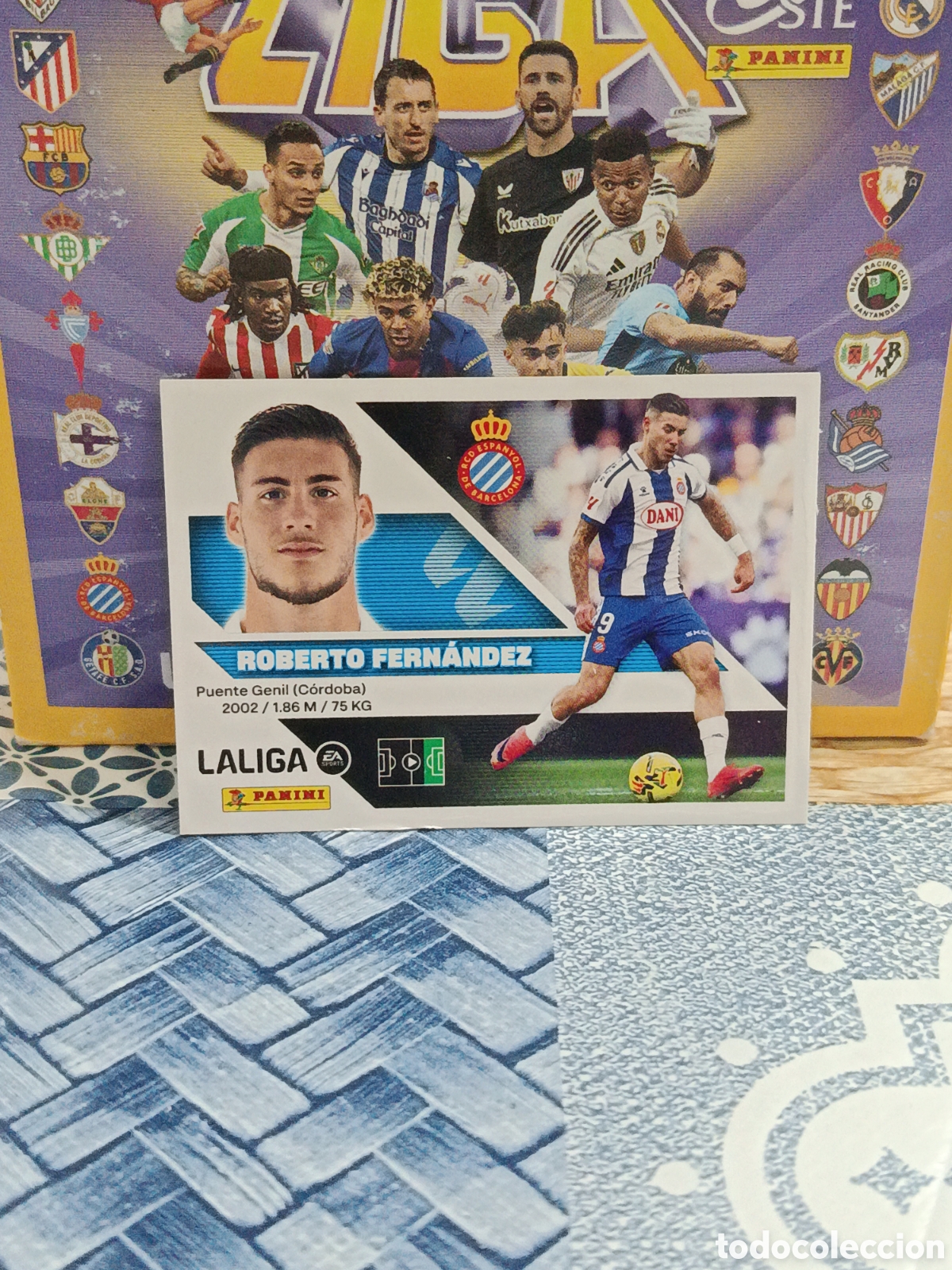Football Stickers: ROBERTO FERNANDEZ R.C.D. ESPA&Ntilde;OL ESPANYOL N&ordm; 20 LIGA ESTE 26 27 2026 2027 PANINI &rdquo;NUEVO DE SOBRE&rdquo;