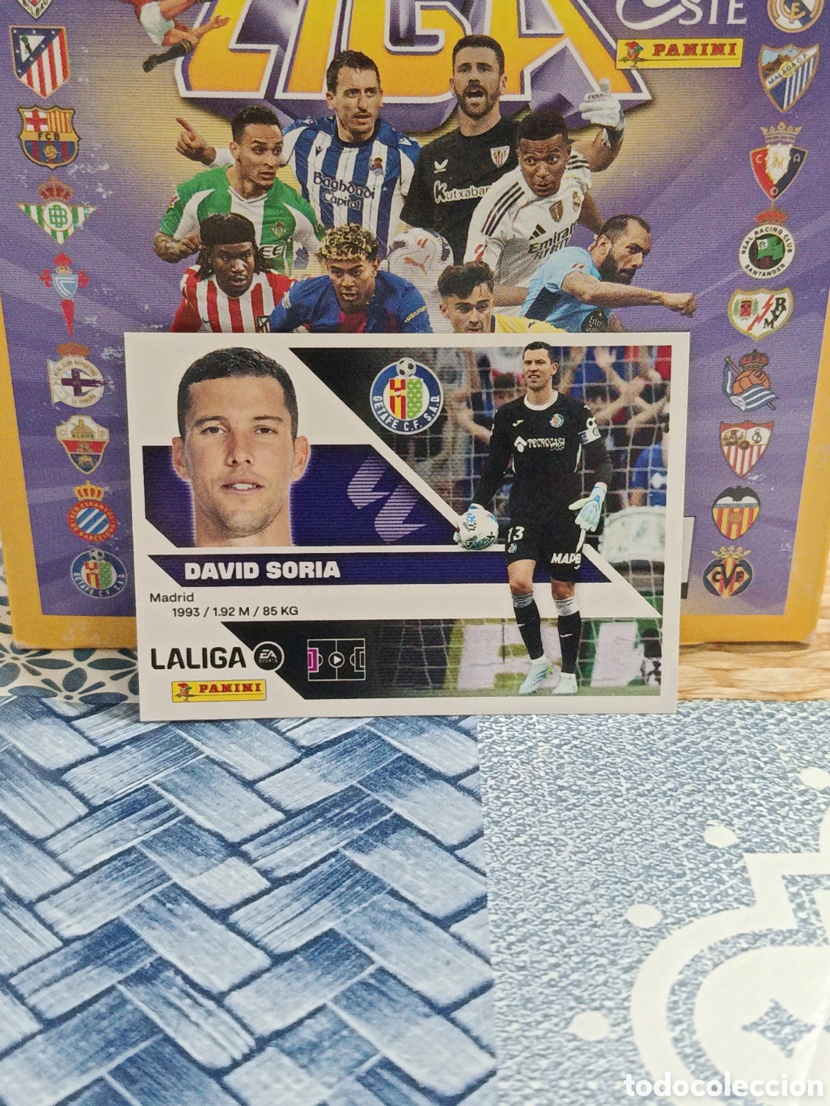 Cartes &agrave; collectionner de Football: DAVID SORIA GETAFE N&ordm; 3 LIGA ESTE 26 27 2026 2027 PANINI &rdquo;NUEVO DE SOBRE&rdquo;