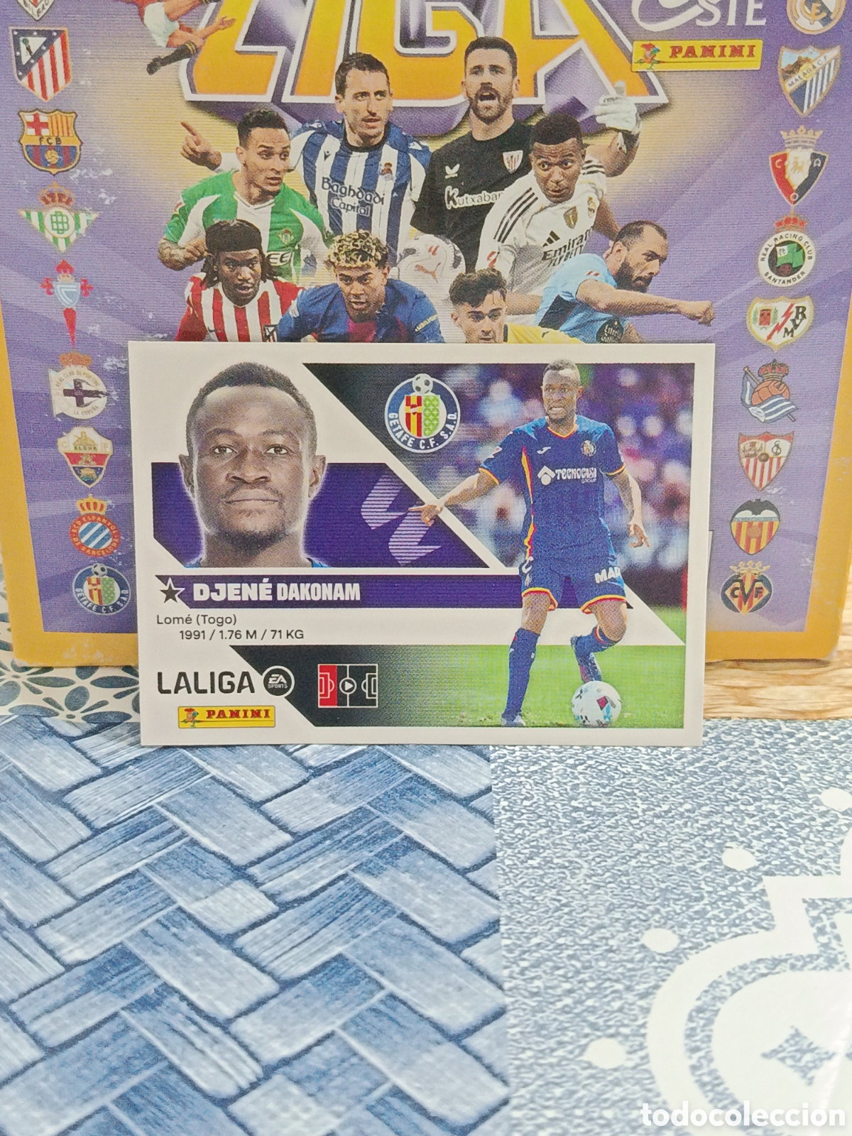 Fu&szlig;ball-Sticker: DJENE GETAFE N&ordm; 6 LIGA ESTE 26 27 2026 2027 PANINI &rdquo;NUEVO DE SOBRE&rdquo;
