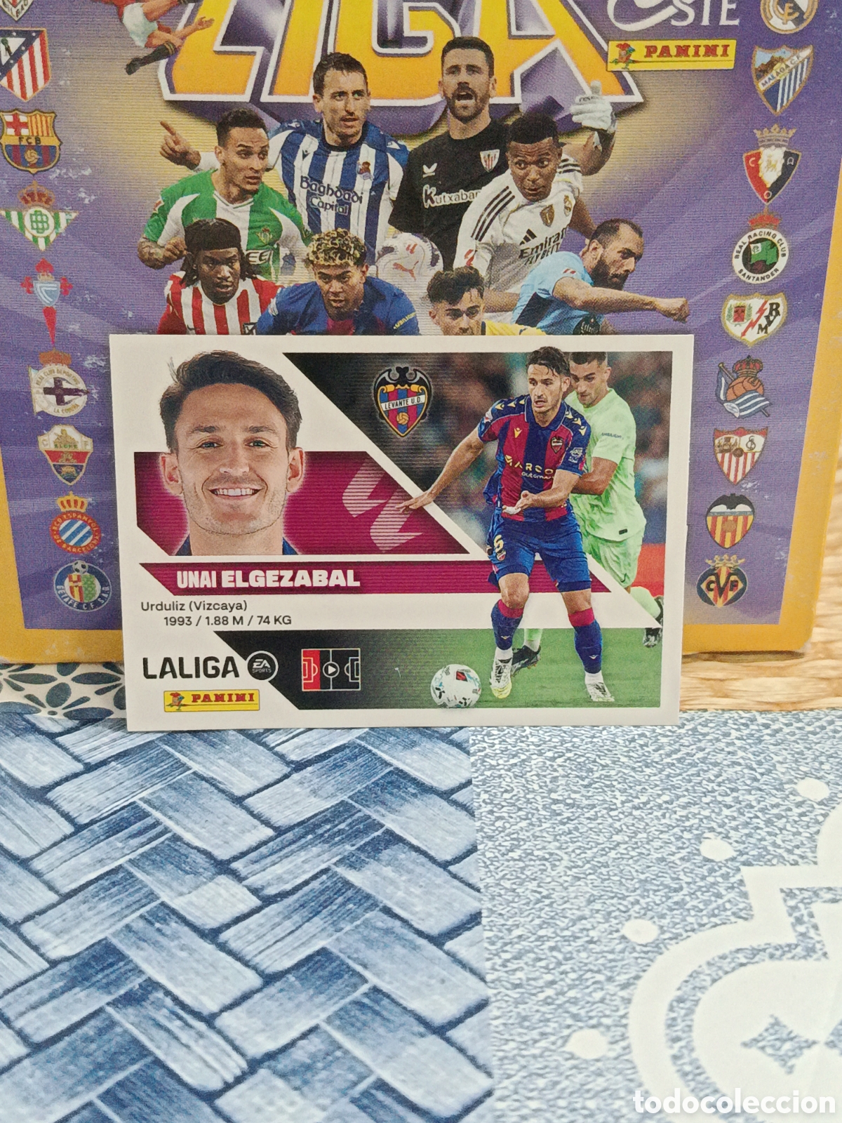 Cartes &agrave; collectionner de Football: ELGEZABAL LEVANTE N&ordm; 6 LIGA ESTE 26 27 2026 2027 PANINI &rdquo;NUEVO DE SOBRE&rdquo;