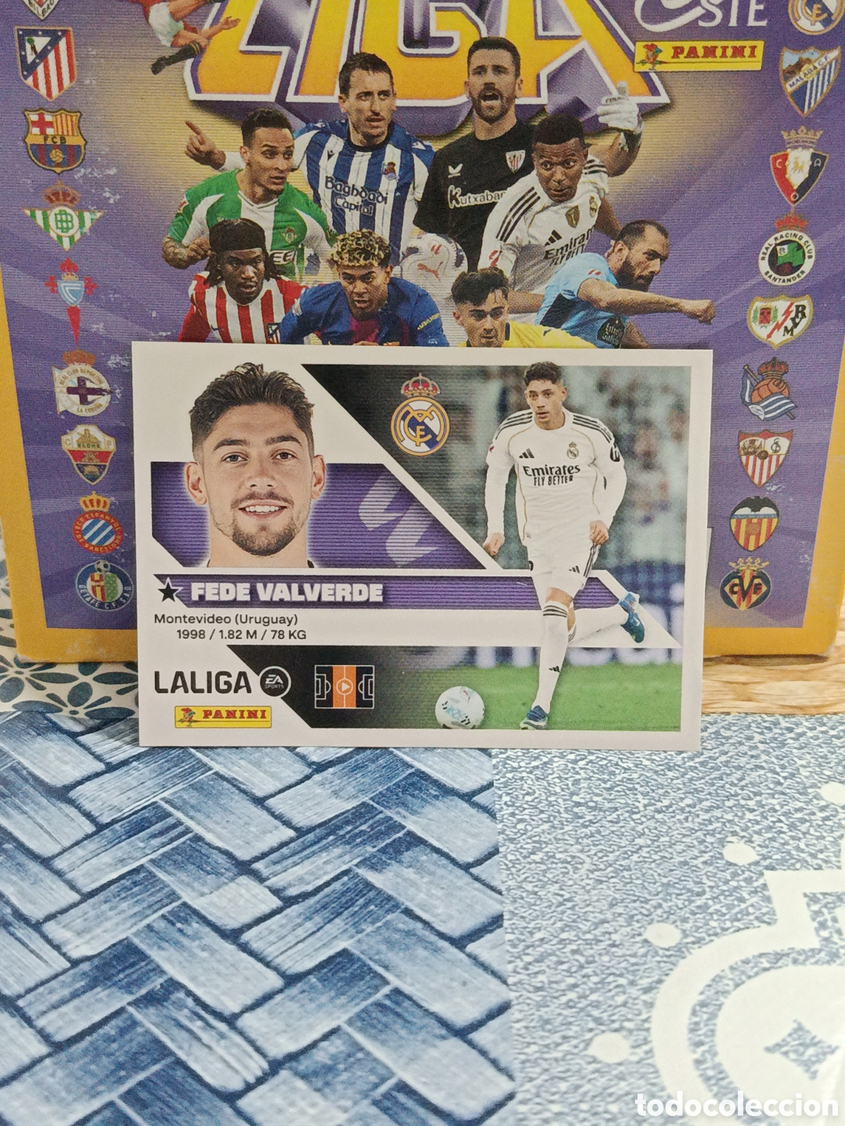 Cartes &agrave; collectionner de Football: FEDE VALVERDE REAL MADRID N&ordm; 12 LIGA ESTE 26 27 2026 2027 PANINI &rdquo;NUEVO DE SOBRE&rdquo;
