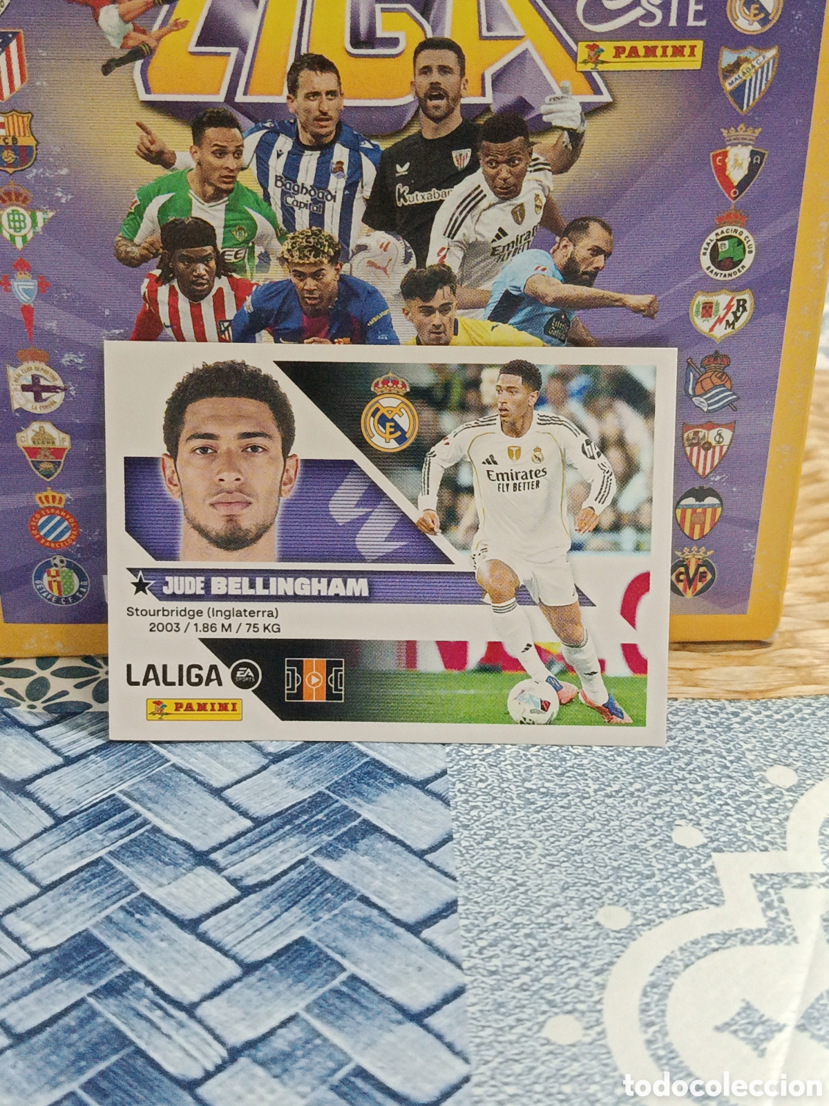 Cartes &agrave; collectionner de Football: BELLINGHAM REAL MADRID N&ordm; 14 LIGA ESTE 26 27 2026 2027 PANINI &rdquo;NUEVO DE SOBRE&rdquo;