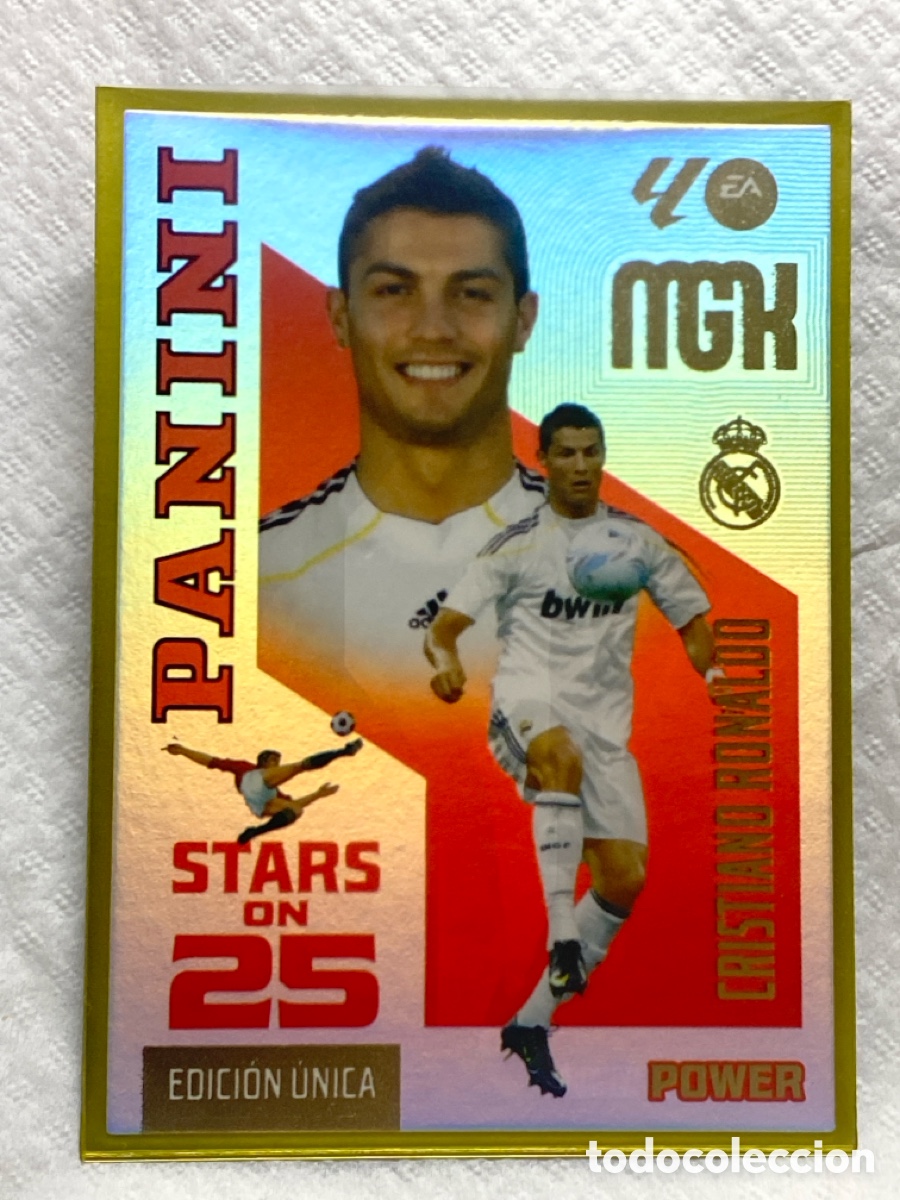 Cromos de f&uacute;tbol: 442P CRISTIANO RONALDO REAL MADRID STARS ON 25 POWER EDICION UNICA MEGACRACKS 2026 2027 26 27 MGK