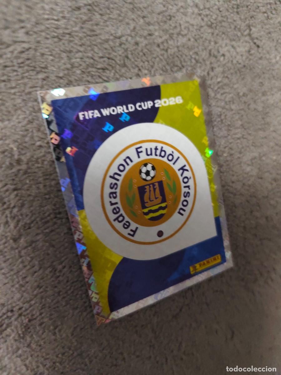 Football Stickers: CUW 1 CUW1 MUNDIAL 2026 PANINI LOGO ESCUDO CURA&Ccedil;AO 26 WORLD CUP STICKER PANINI FIFA AAZ