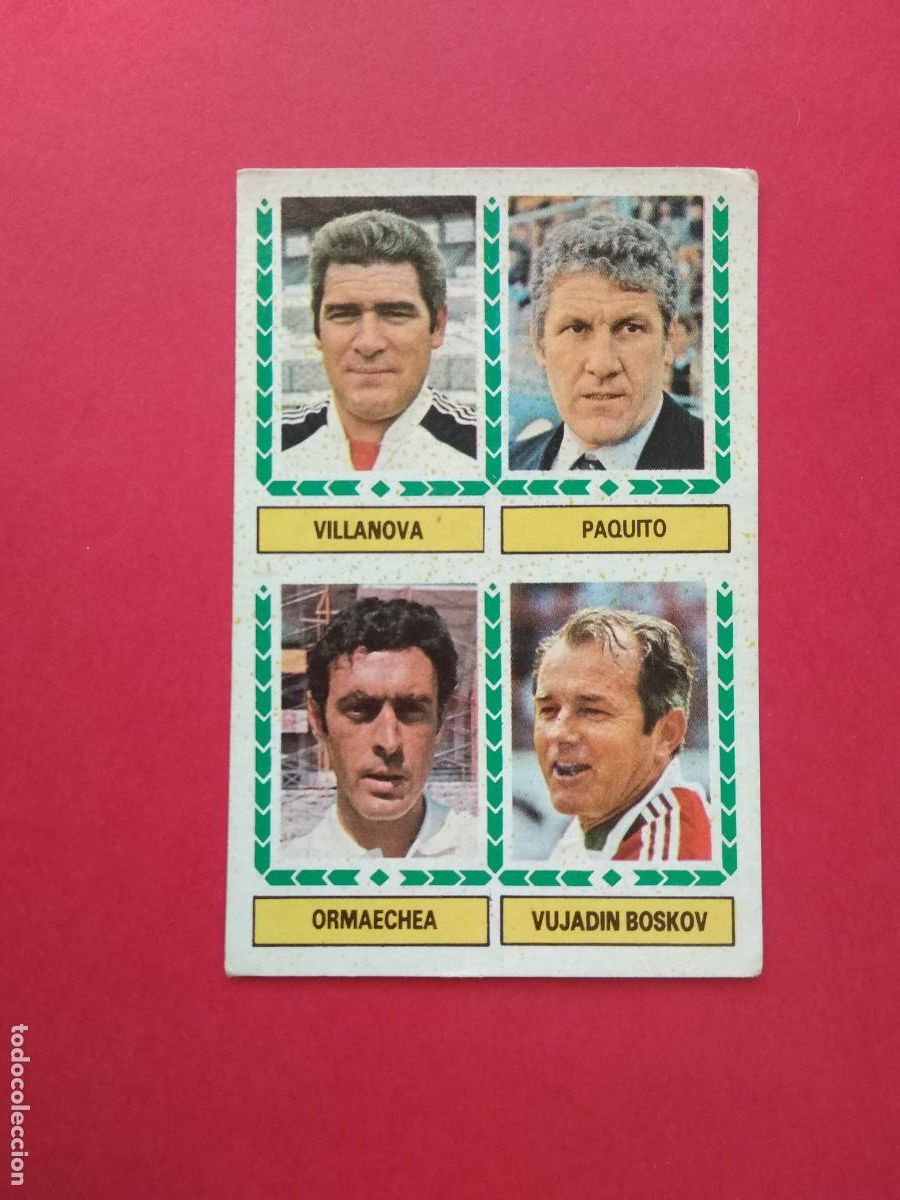 Cartes &agrave; collectionner de Football: EDICIONES ESTE LIGA 83 84 1983 1984 CROMO NUNCA PEGADO ENTRENADORES VILLANOVA PAQUITO BOSKOV ORMAECH