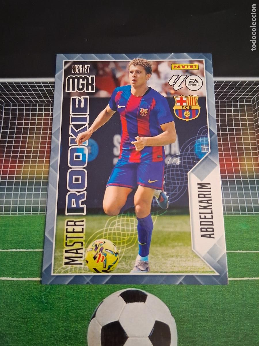 Cartes &agrave; collectionner de Football: 406 ABDELKARIM BARCELONA MASTER ROOKIE CROMOS MEGACRACKS MGK LIGA FUTBOL PANINI 2026 2027 26 27