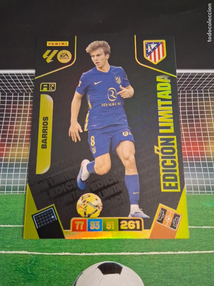 Cromos de f&uacute;tbol: BARRIOS ATLETICO DE MADRID EDICION LIMITADA CROMOS ADRENALYN XL LIGA FUTBOL PANINI 2026 2027 26 27