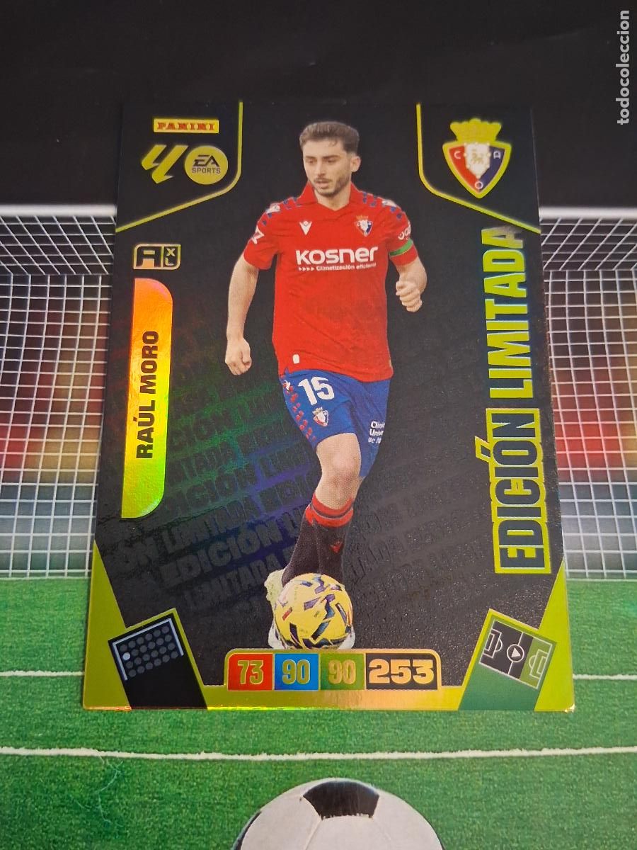 Cromos de f&uacute;tbol: RAUL MORO OSASUNA EDICION LIMITADA CROMOS ADRENALYN XL LIGA FUTBOL PANINI 2026 2027 26 27