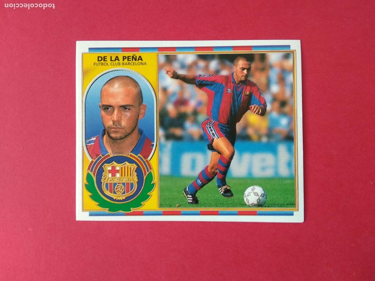 Cromos de f&uacute;tbol: EDICIONES ESTE LIGA 96 97 1996 1997 CROMO NUNCA PEGADO BARCELONA , DE LA PE&Ntilde;A