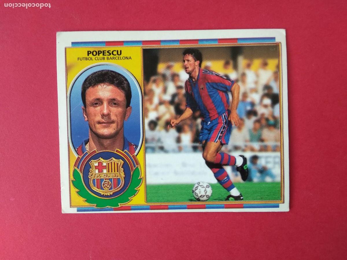 Cromos de f&uacute;tbol: EDICIONES ESTE LIGA 96 97 1996 1997 CROMO NUNCA PEGADO BARCELONA , POPESCU