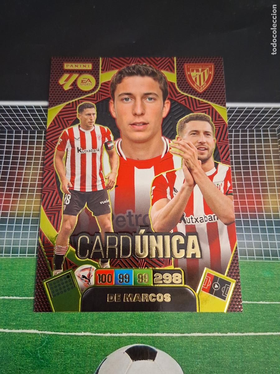 Cartes &agrave; collectionner de Football: DE MARCOS ATHLETIC DE BILBAO CARD UNICA CROMOS ADRENALYN XL LIGA FUTBOL PANINI 2026 2027 26 27