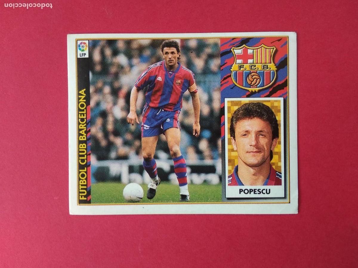Cromos de f&uacute;tbol: EDICIONES ESTE LIGA 97 98 1997 1998 CROMO NUNCA PEGADO BAJA POPESCU BARCELONA