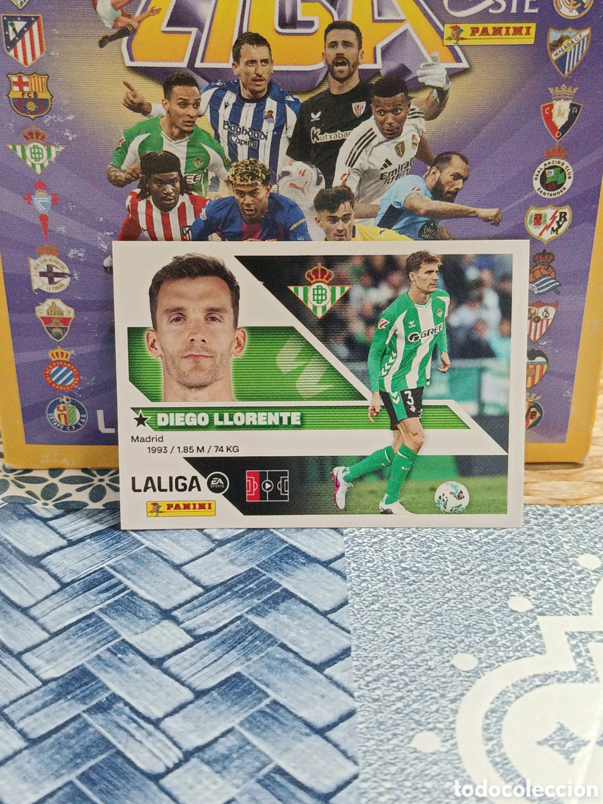 Football Stickers: DIEGO LLORENTE REAL BETIS N&ordm; 6 LIGA ESTE 26 27 2026 2027 PANINI &rdquo;NUEVO DE SOBRE&rdquo;