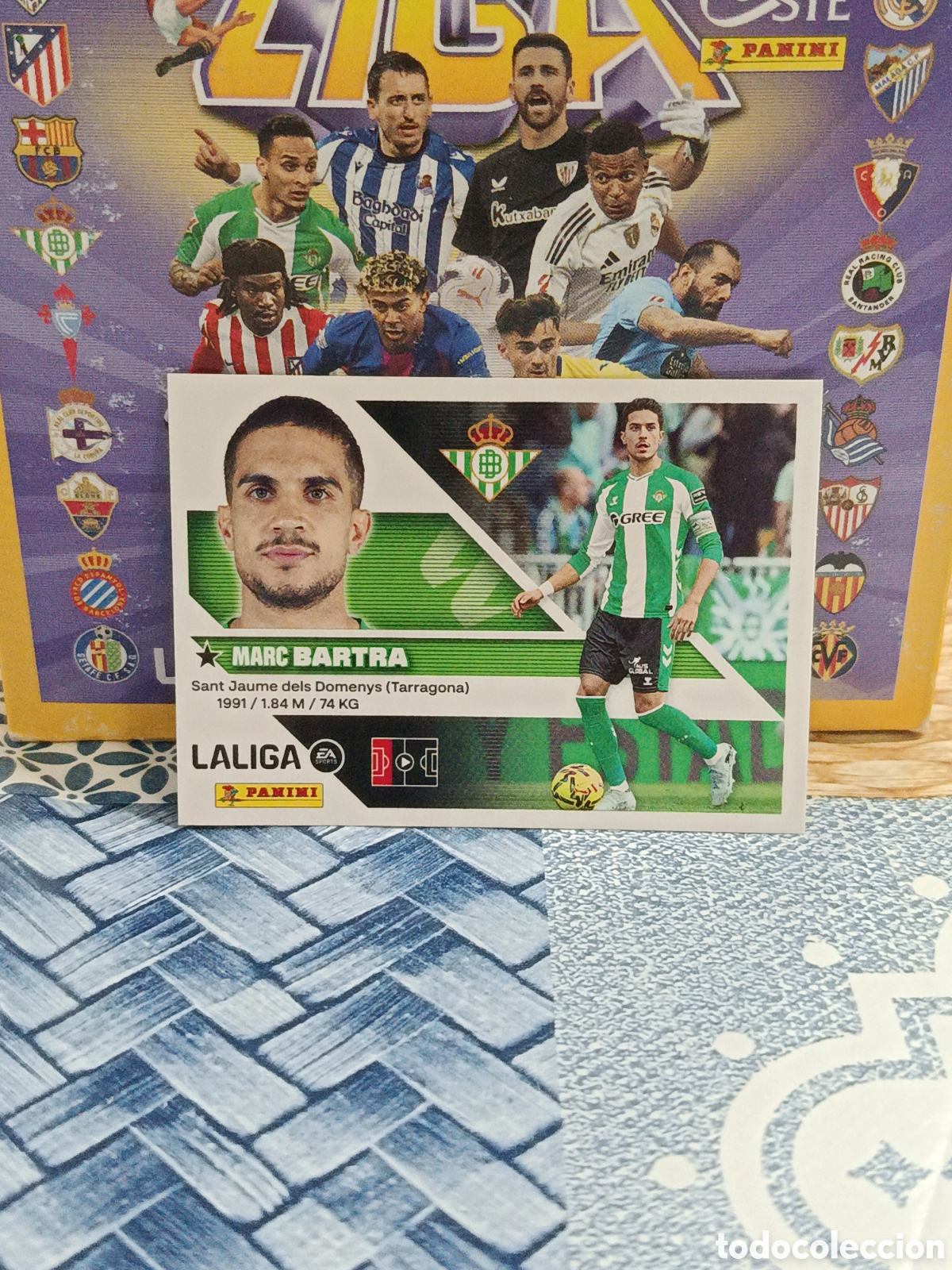 Football Stickers: BARTRA REAL BETIS N&ordm; 7 LIGA ESTE 26 27 2026 2027 PANINI &rdquo;NUEVO DE SOBRE&rdquo;