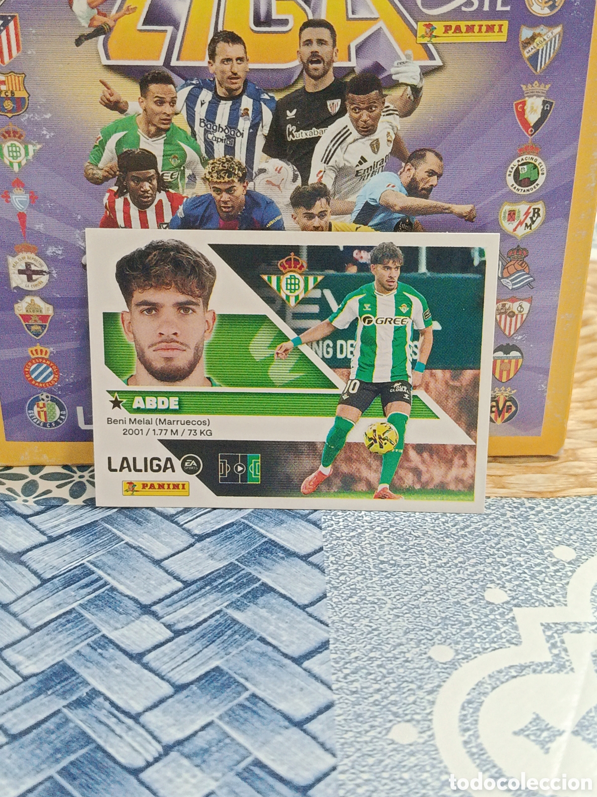 Figurine di Calcio: ABDE REAL BETIS N&ordm; 20 LIGA ESTE 26 27 2026 2027 PANINI &rdquo;NUEVO DE SOBRE&rdquo;