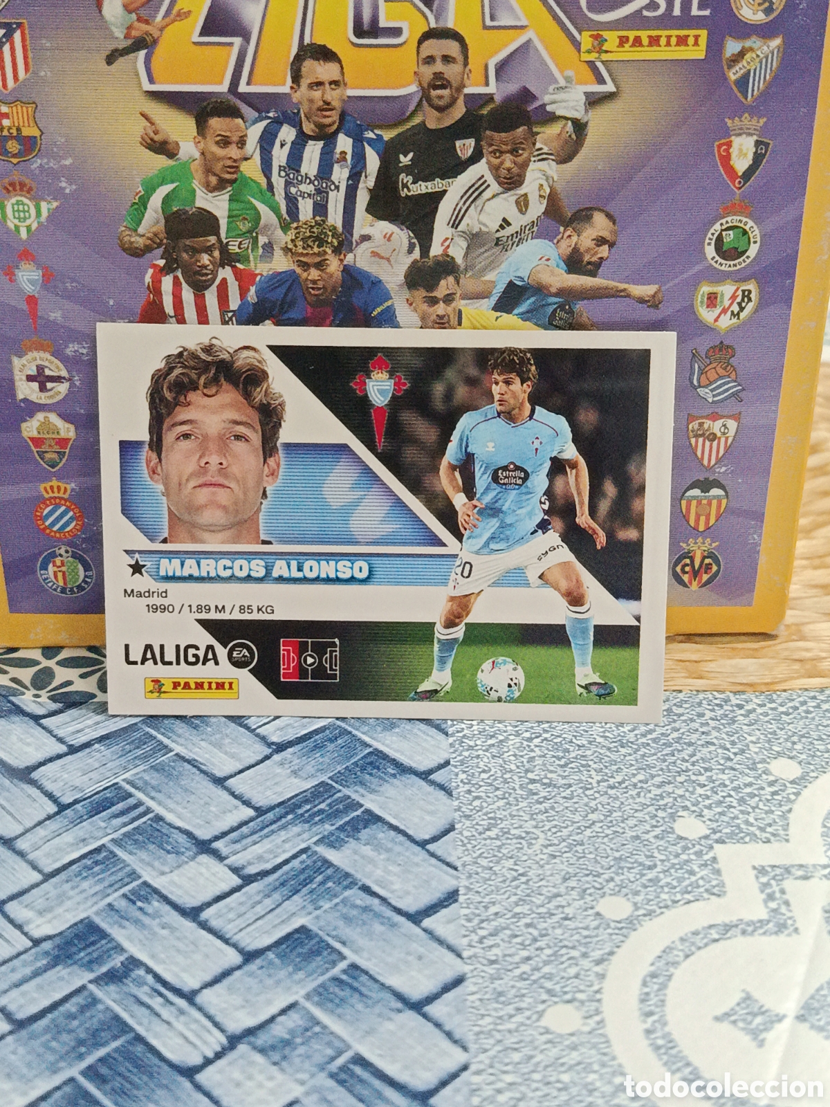 Figurine di Calcio: MARCOS ALONSO CELTA N&ordm; 9 A LIGA ESTE 26 27 2026 2027 PANINI &rdquo;NUEVO DE SOBRE&rdquo;