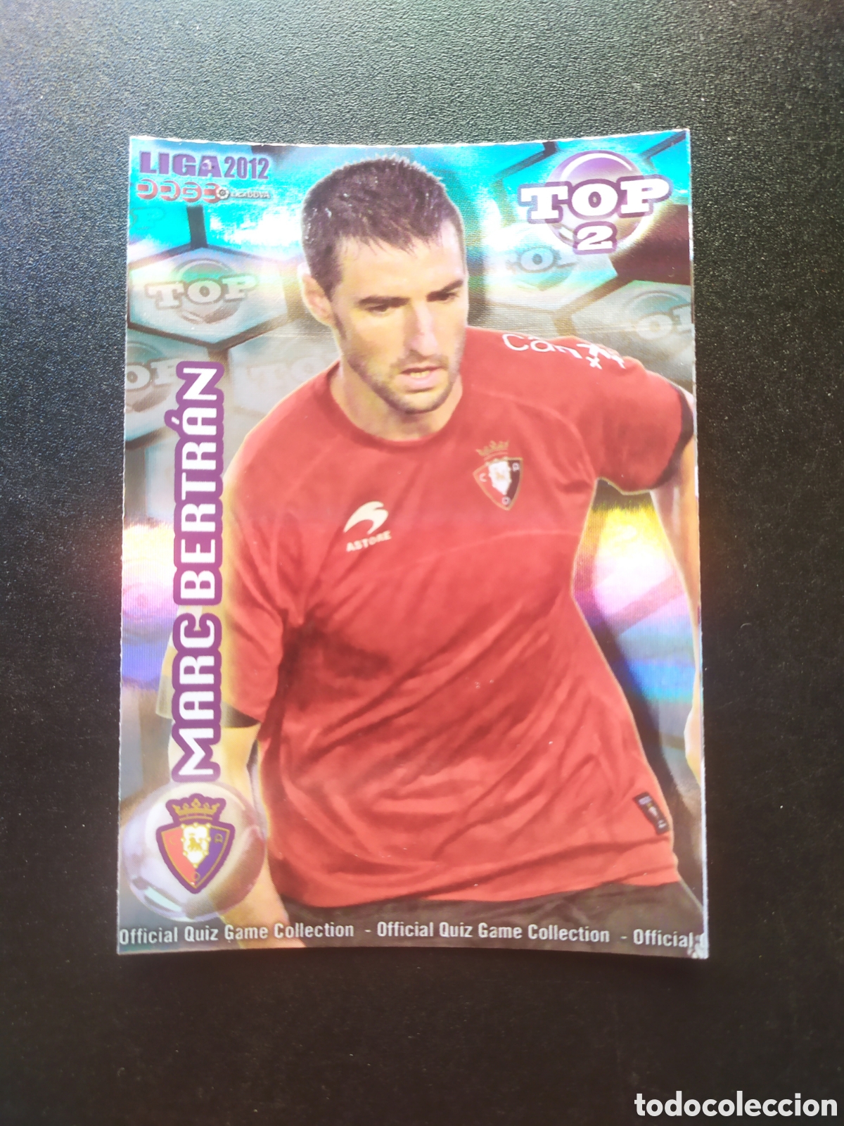 Football Stickers: Mundicromo fichas Liga 2011 2012 11 12 Marc Bertran top brillo rayas n&deg; 556 Osasuna