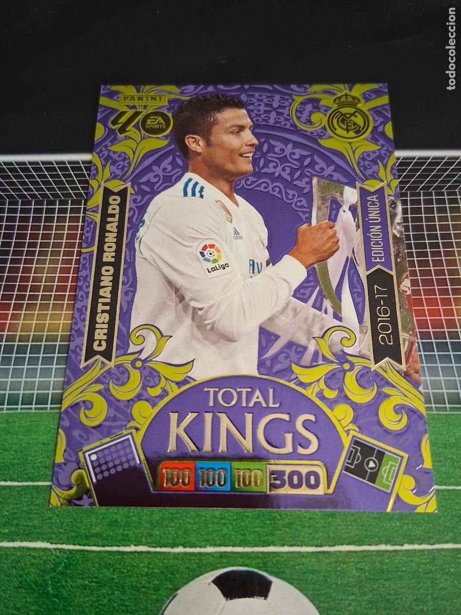 Figurine di Calcio: CRISTIANO RONALDO REAL MADRID TOTAL KINGS 2016-17 UNICA CROMO ADRENALYN XL FUTBOL 2026 2027 26 27