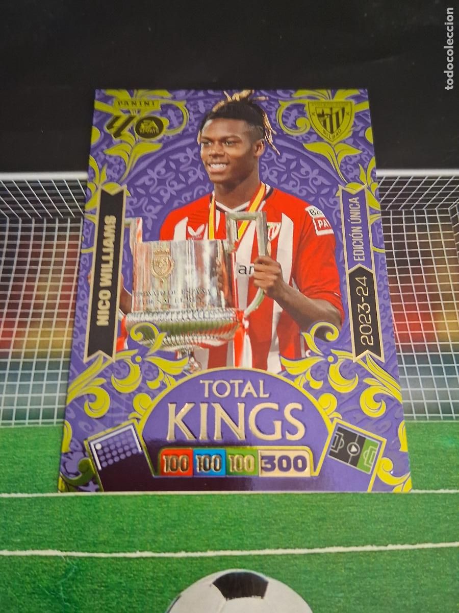 Football Stickers: NICO WILLIAMS ATHLETIC DE BILBAO TOTAL KINGS EDICION UNICA CROMO ADRENALYN XL FUTBOL 2026 2027 26 27