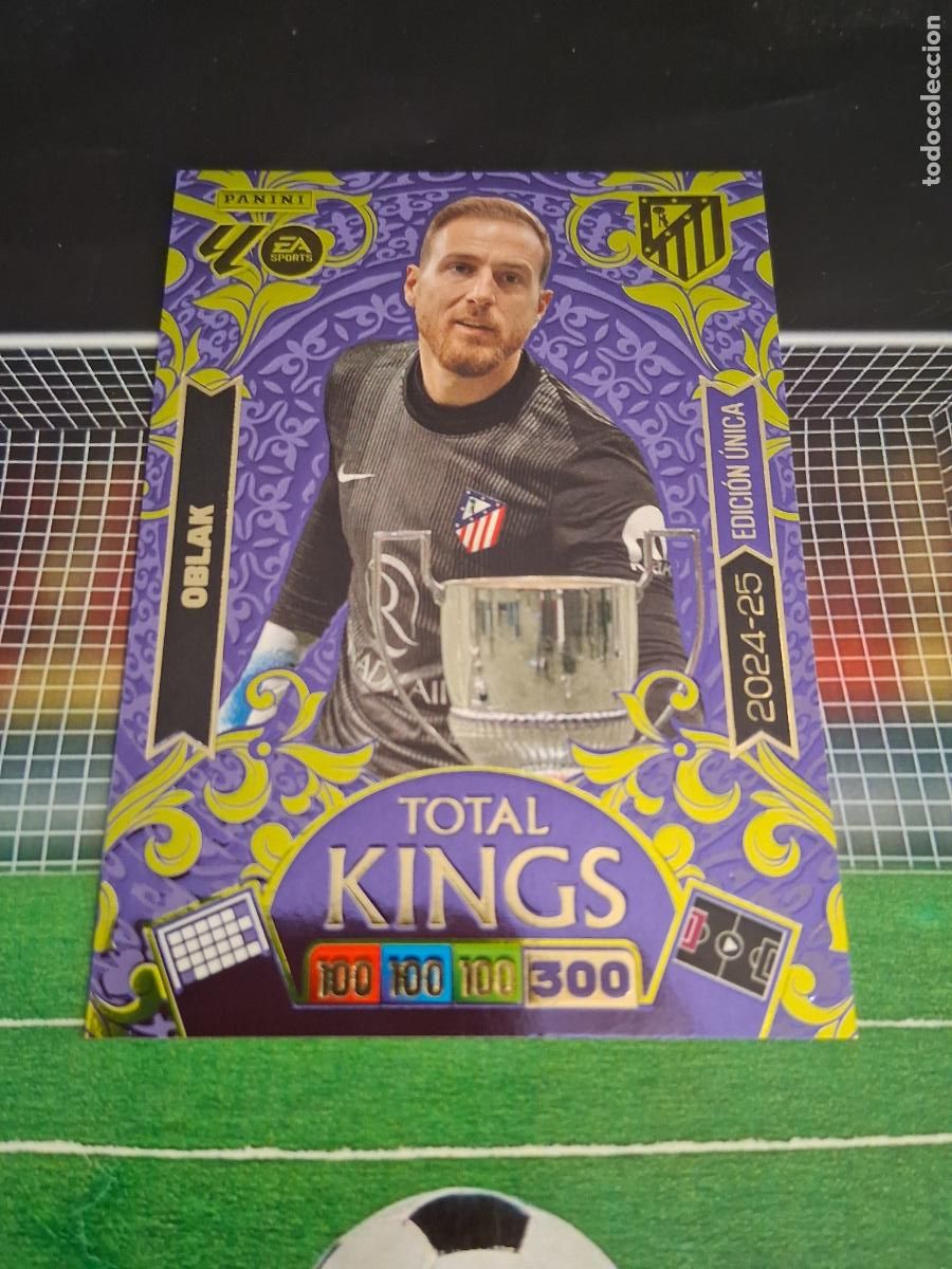 Football Stickers: OBLAK ATLETICO DE MADRID TOTAL KINGS EDICION UNICA CROMO ADRENALYN XL LIGA FUTBOL 2026 2027 26 27