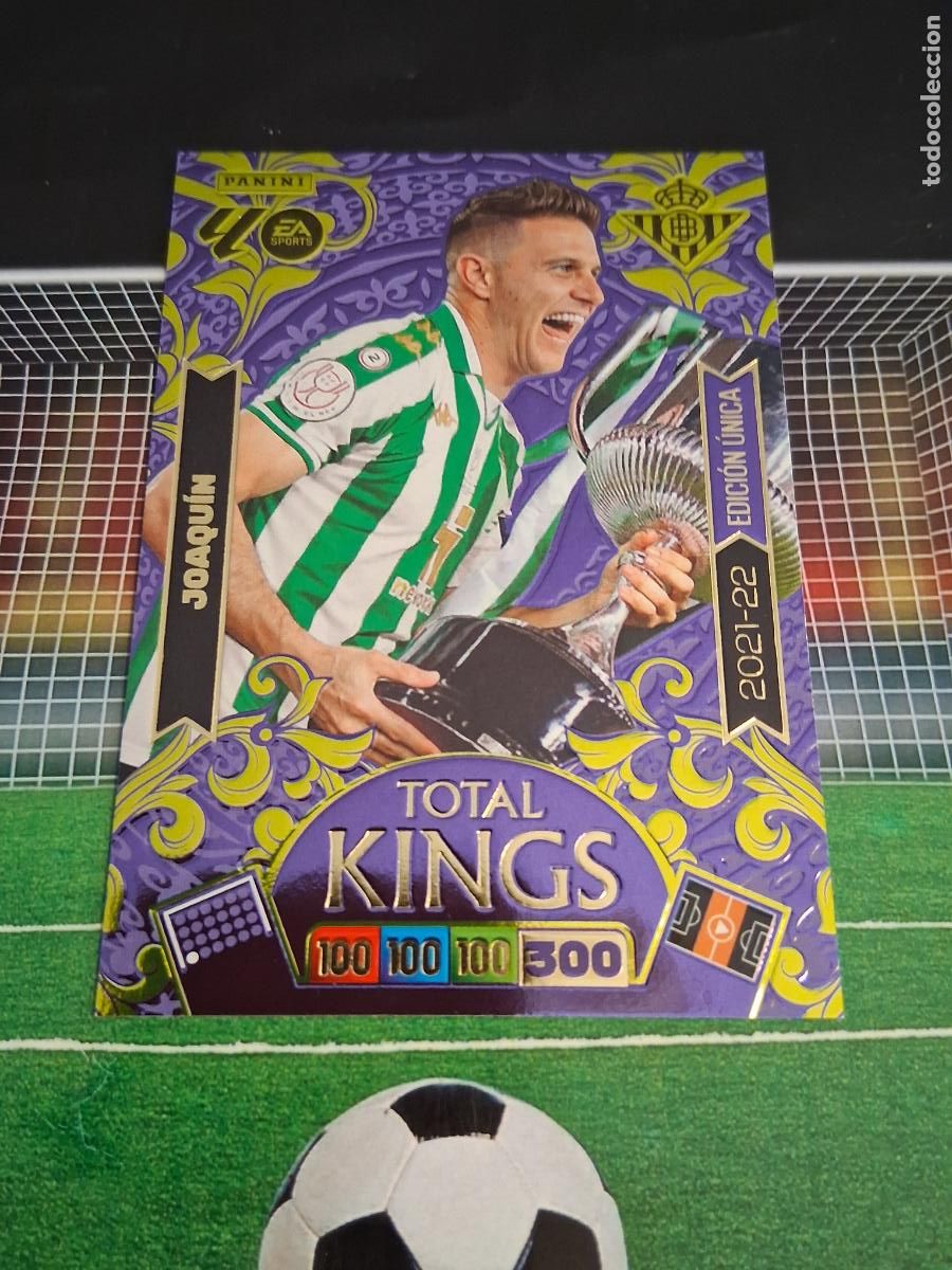 Football Stickers: JOAQUIN REAL BETIS TOTAL KINGS EDICION UNICA CROMO ADRENALYN XL LIGA FUTBOL 2026 2027 26 27