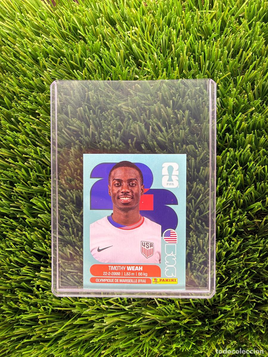 Football Stickers: N&ordm; USA12 Timothy Weah Estados Unidos Mundial 2026 Stickers