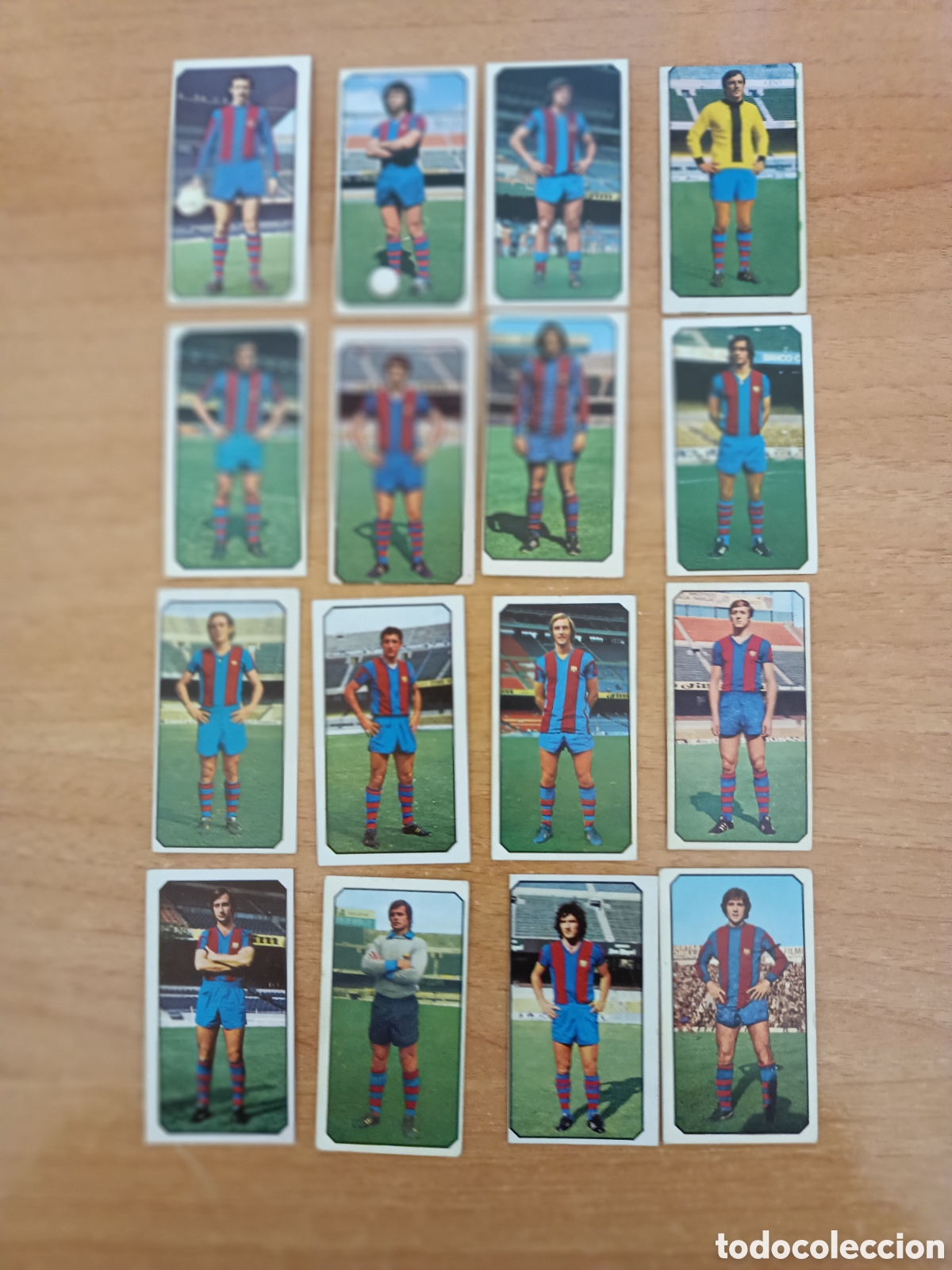 Cromos de f&uacute;tbol: 16 cromos Barcelona 77.78 ESTE sin pegar