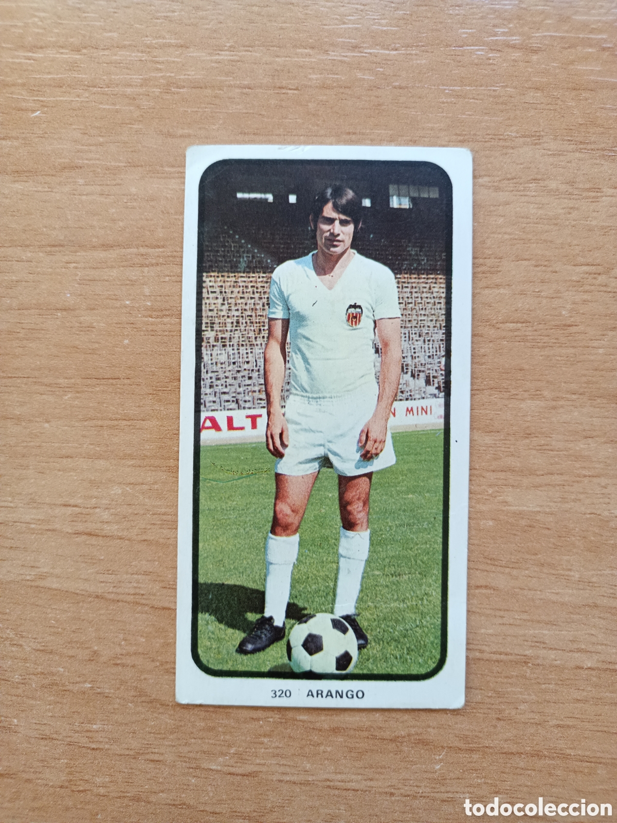 Cromos de f&uacute;tbol: Arango VALENCIA R.ROMERO 73.74 Sin pegar