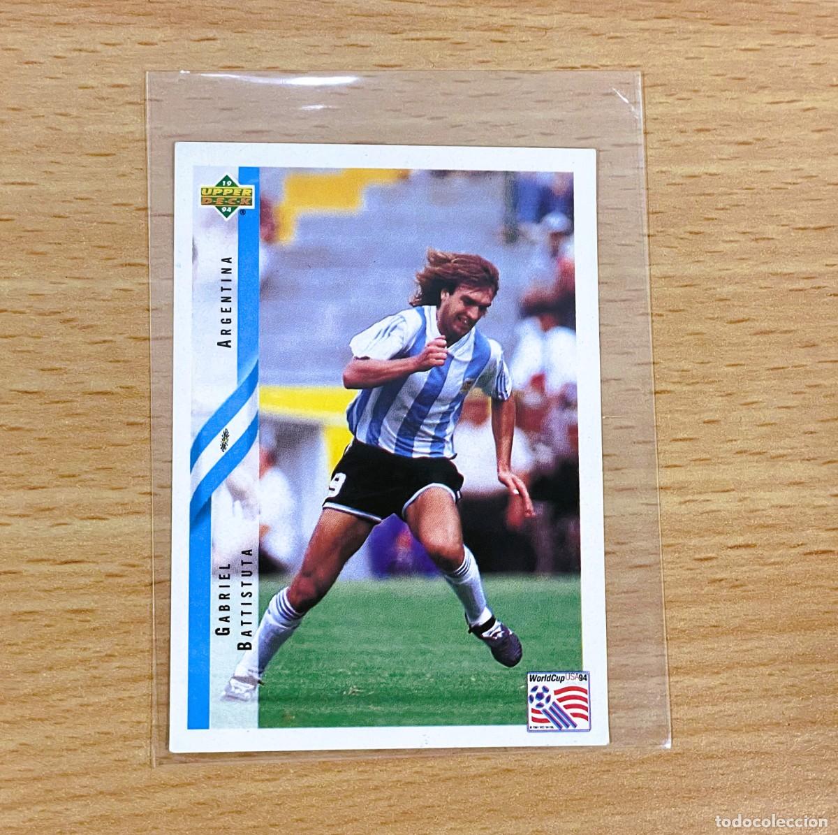 Cartes &agrave; collectionner de Football: CROMO STICKER UPPER DECK MUNDIAL DE F&Uacute;TBOL USA 94 n&ordm; 160 - GABRIEL BATTISTUTA DE ARGENTINA