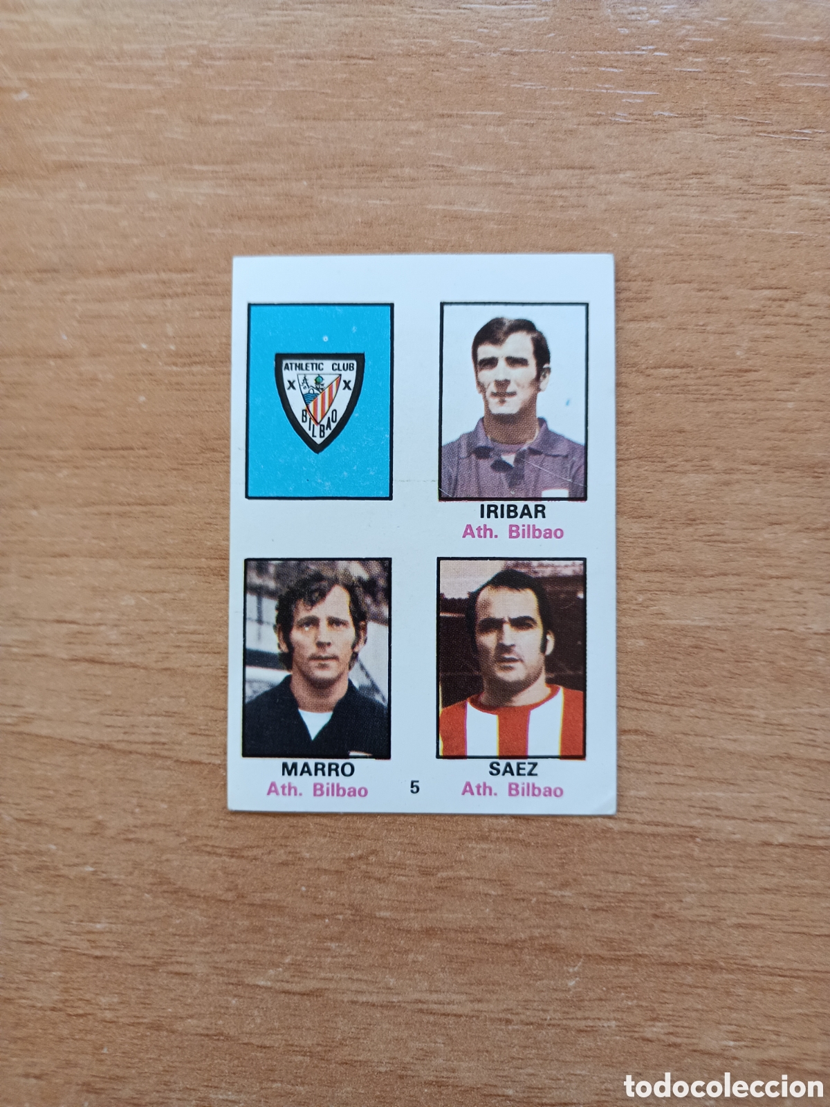 Cromos de f&uacute;tbol: Iribar Ath.Bilbao FHER 74.75 NUEVO